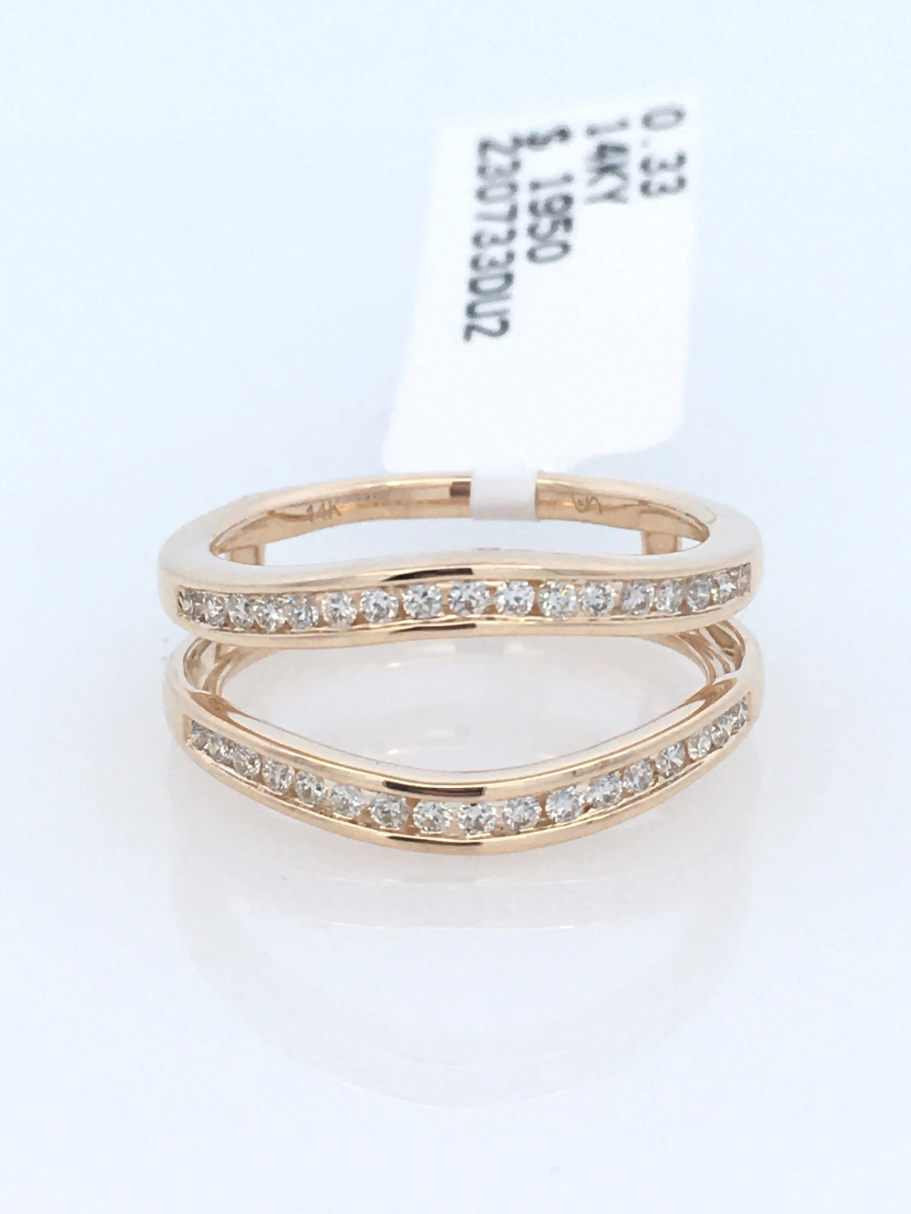 14K Yellow Gold 0.33ct Diamond Jacket Women's Wedding Band