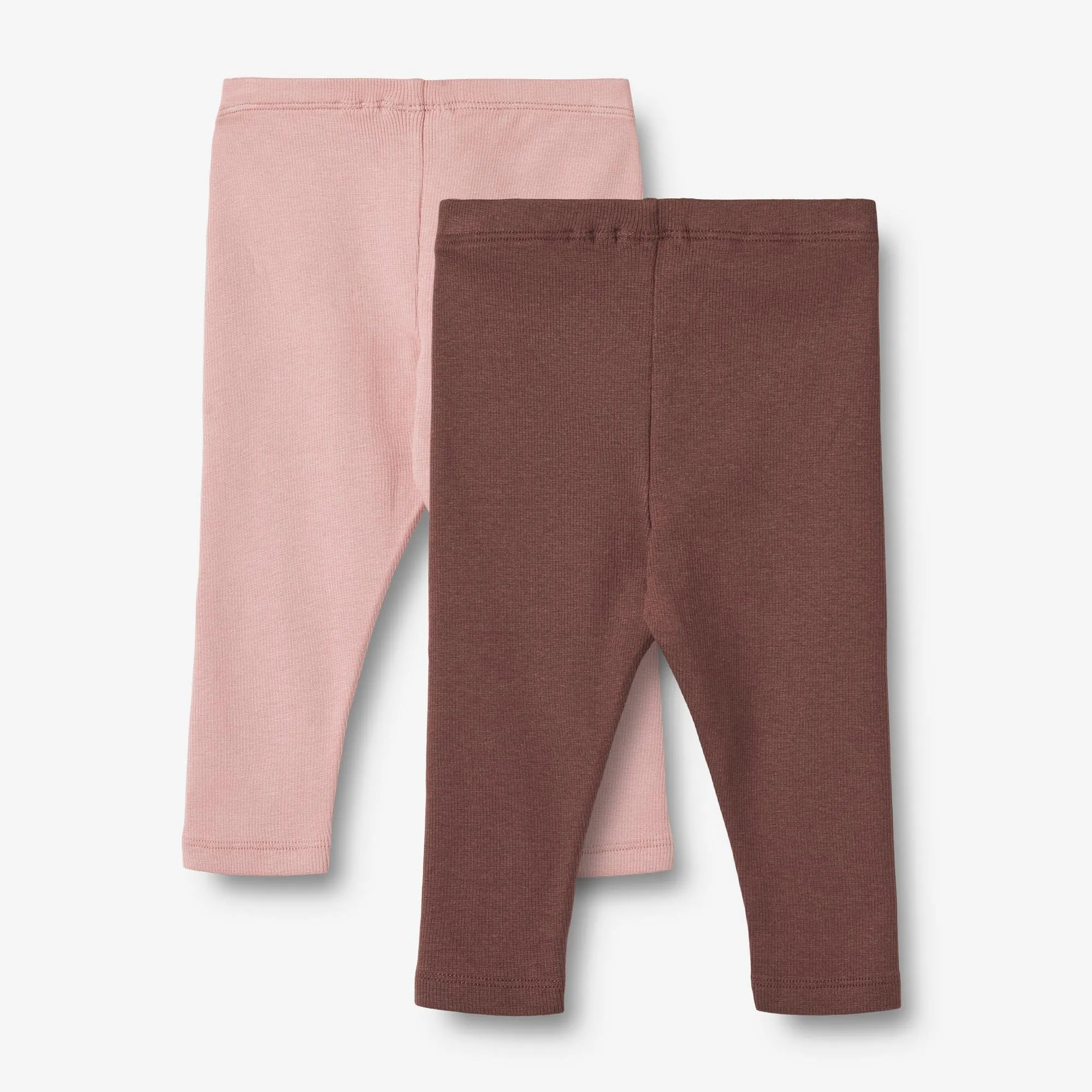 2 Rib Leggings Maddy | Baby - rose frost eggplant