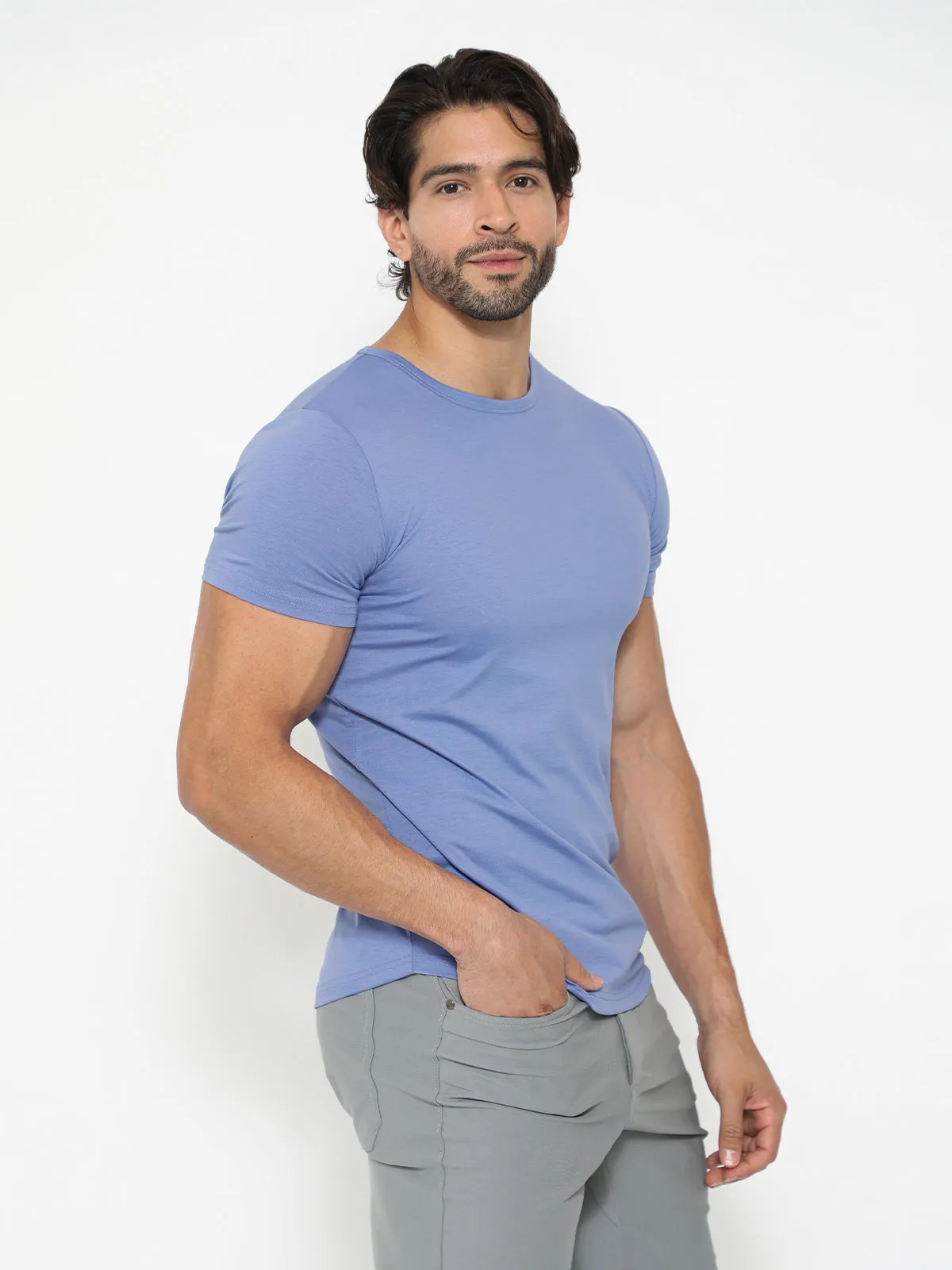 All Day Elite Curve-Hem Tee Short Sleeve New Color