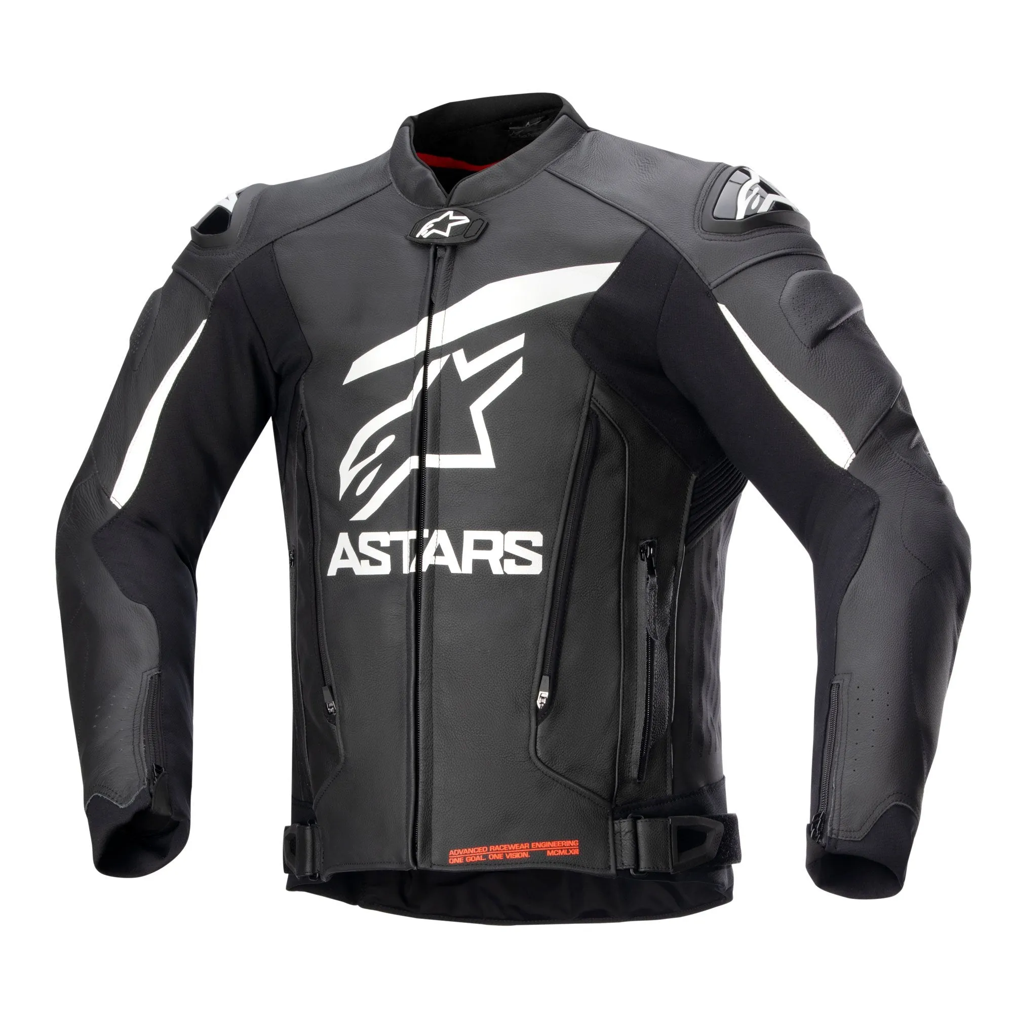 Alpinestars Gp Plus V4 Leather Jkt Black White