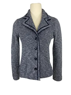 Amina Rubinacci Soft Tweed Jacket Navy / White