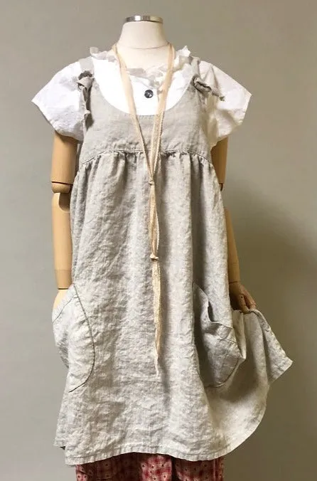 Arminda Pinafore in Linen