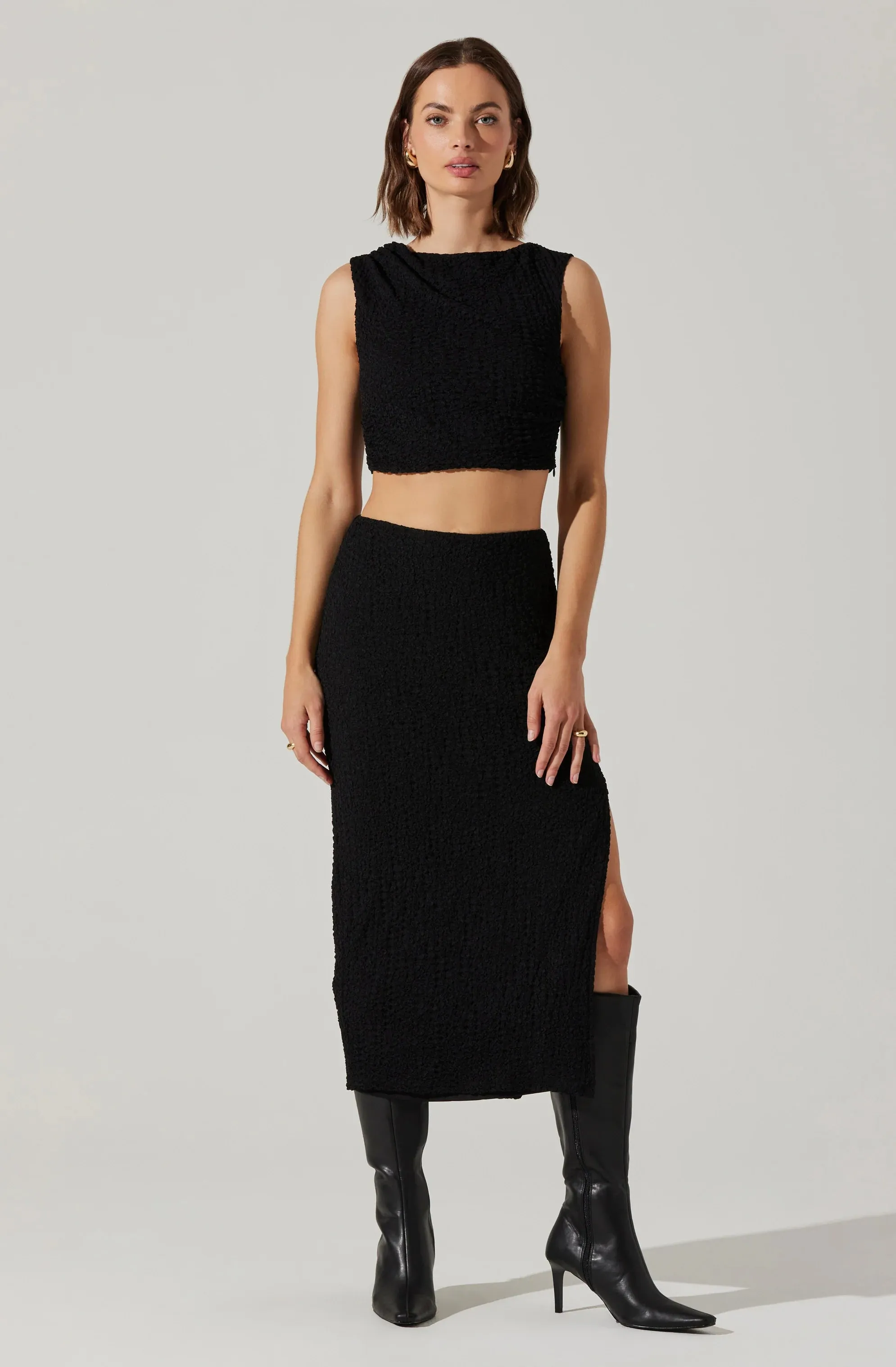 AST Keely Crop Top in Black