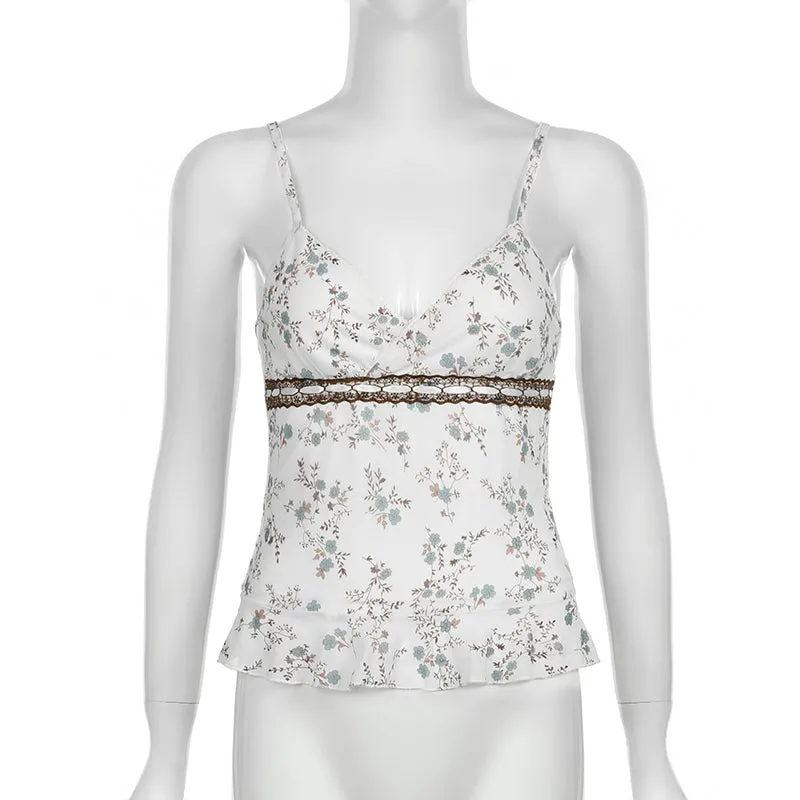 Aylin Mesh Floral Top