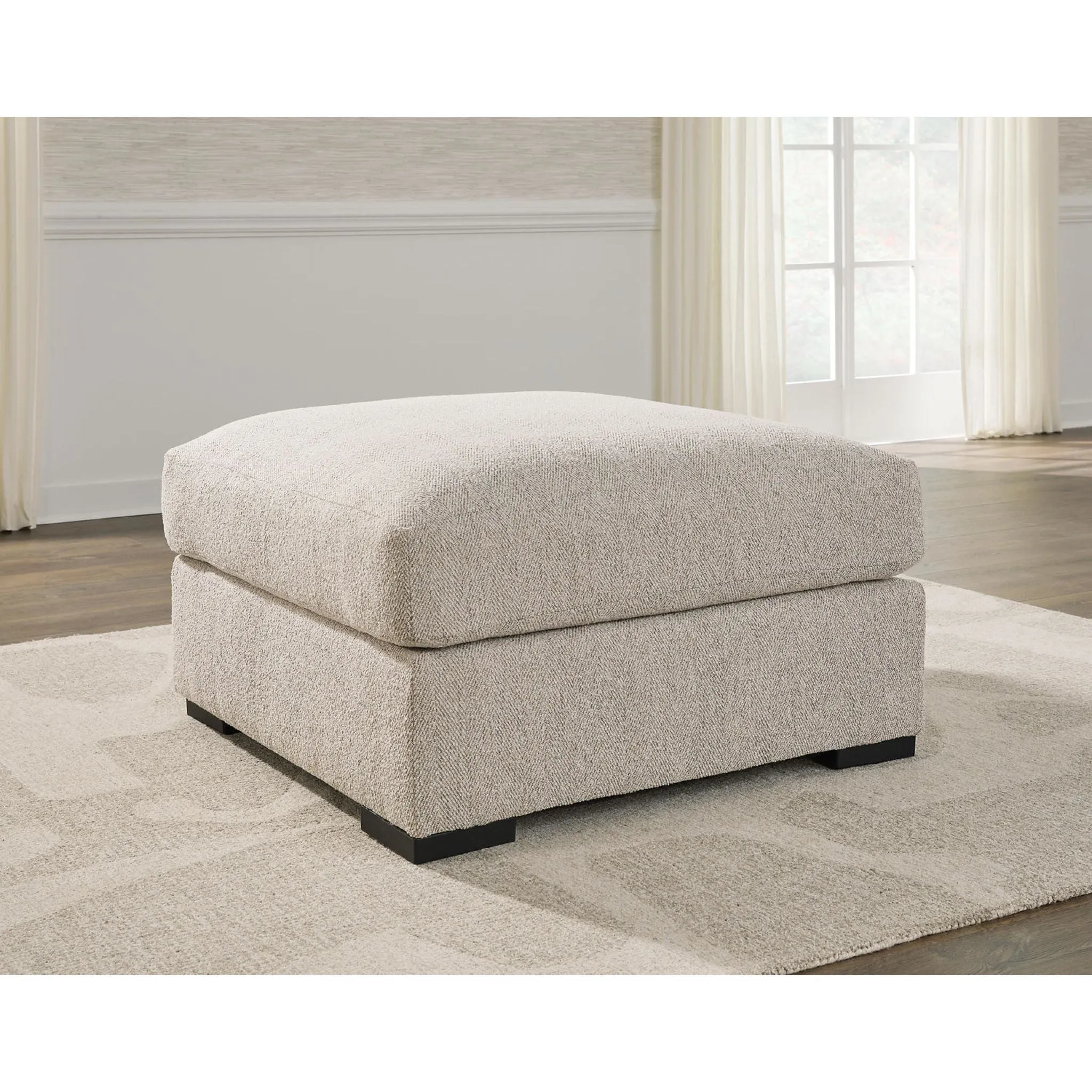 Ballyton Oversized Accent Ottoman - Sand