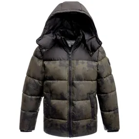 Big Boys Color Block Puffer Jacket