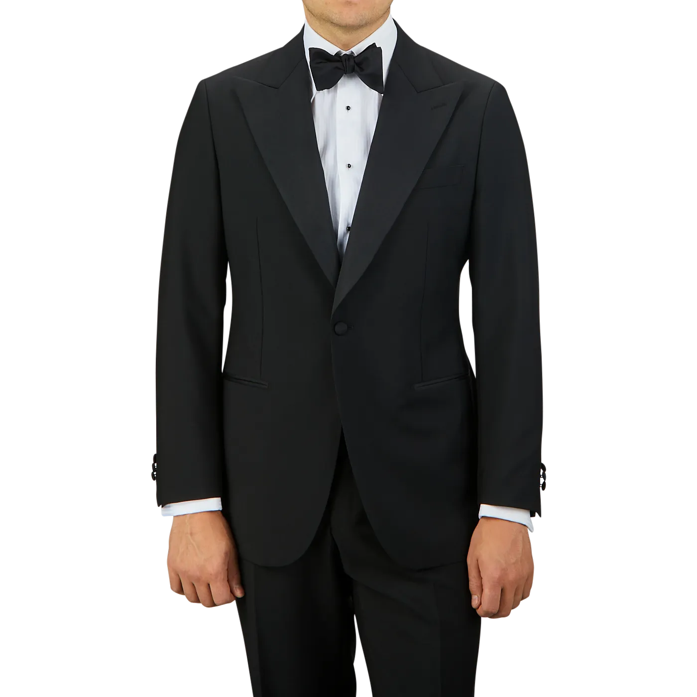 Black Wool Mohair Tuxedo Jacket