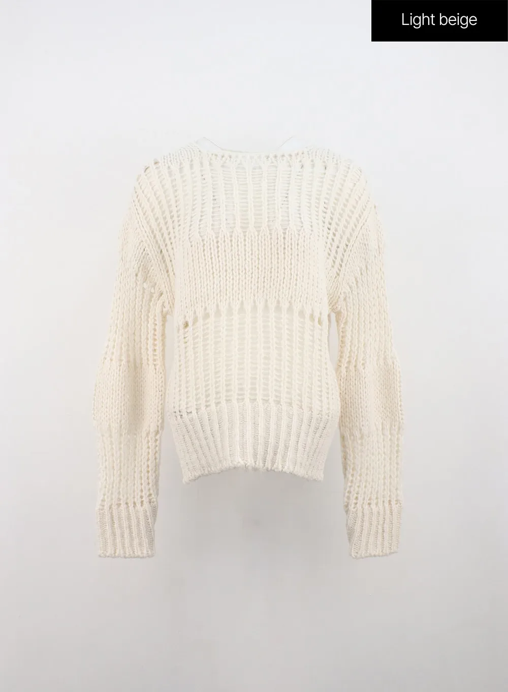 Boat Neck Mesh Knit Sweater ON324