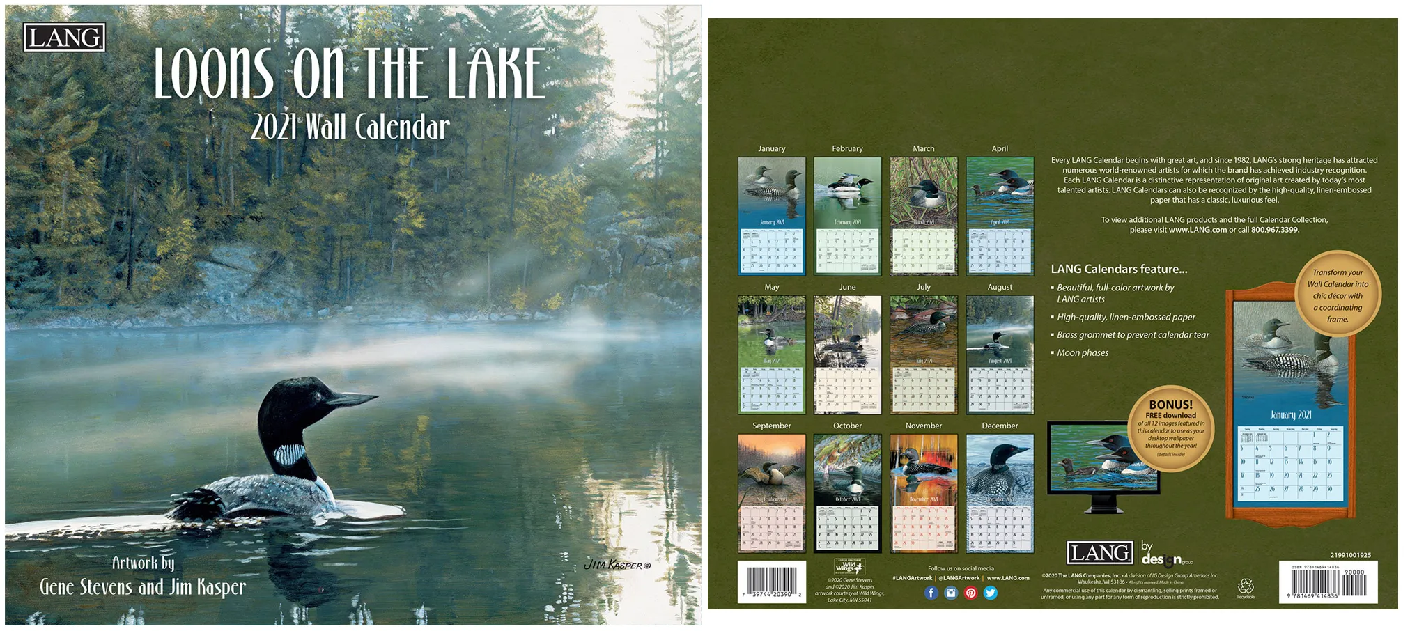 Calendar - Loons on the Lake