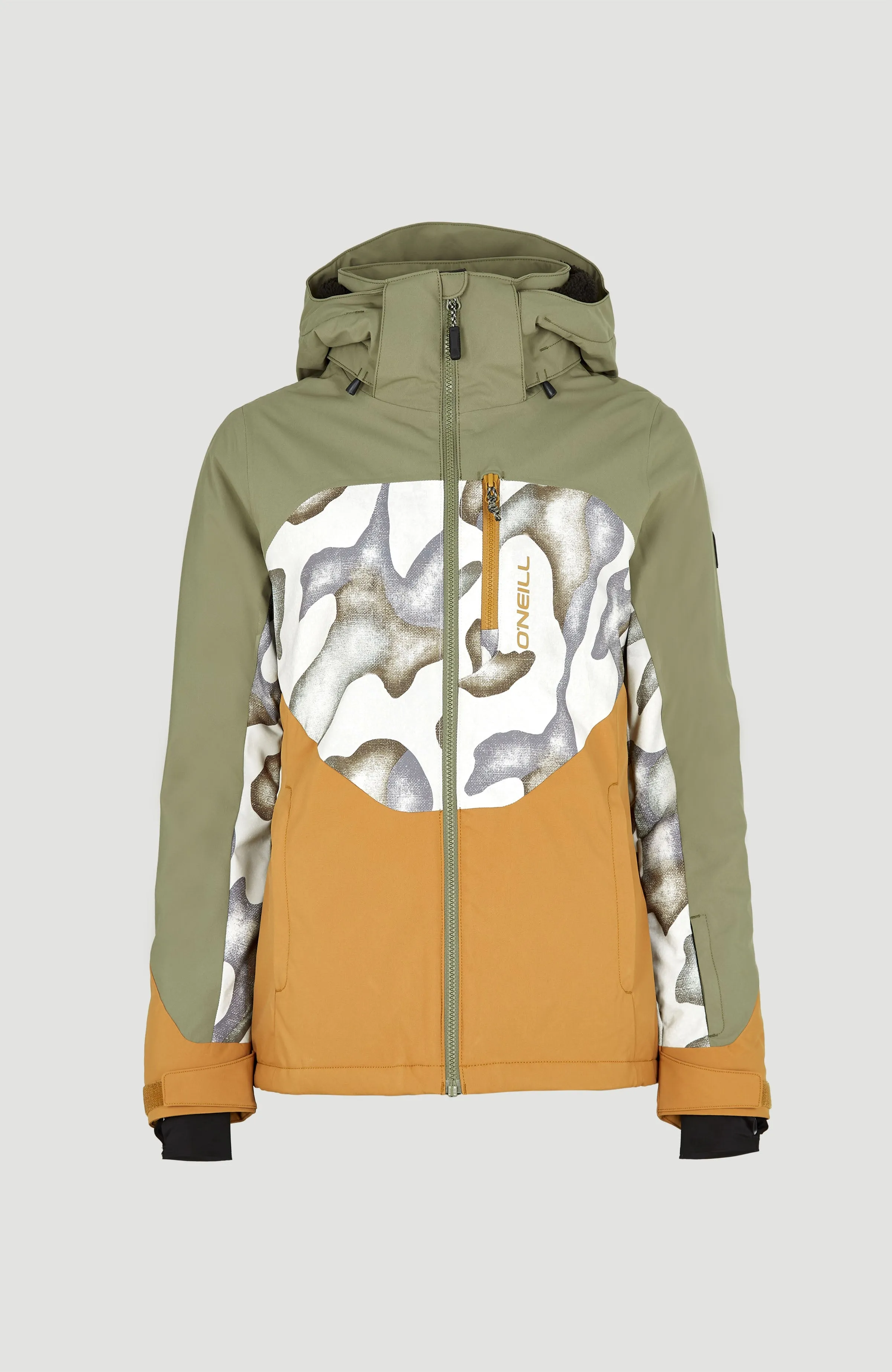 Carbonite Snow Jacket | Deep Lichen Green Colour Block