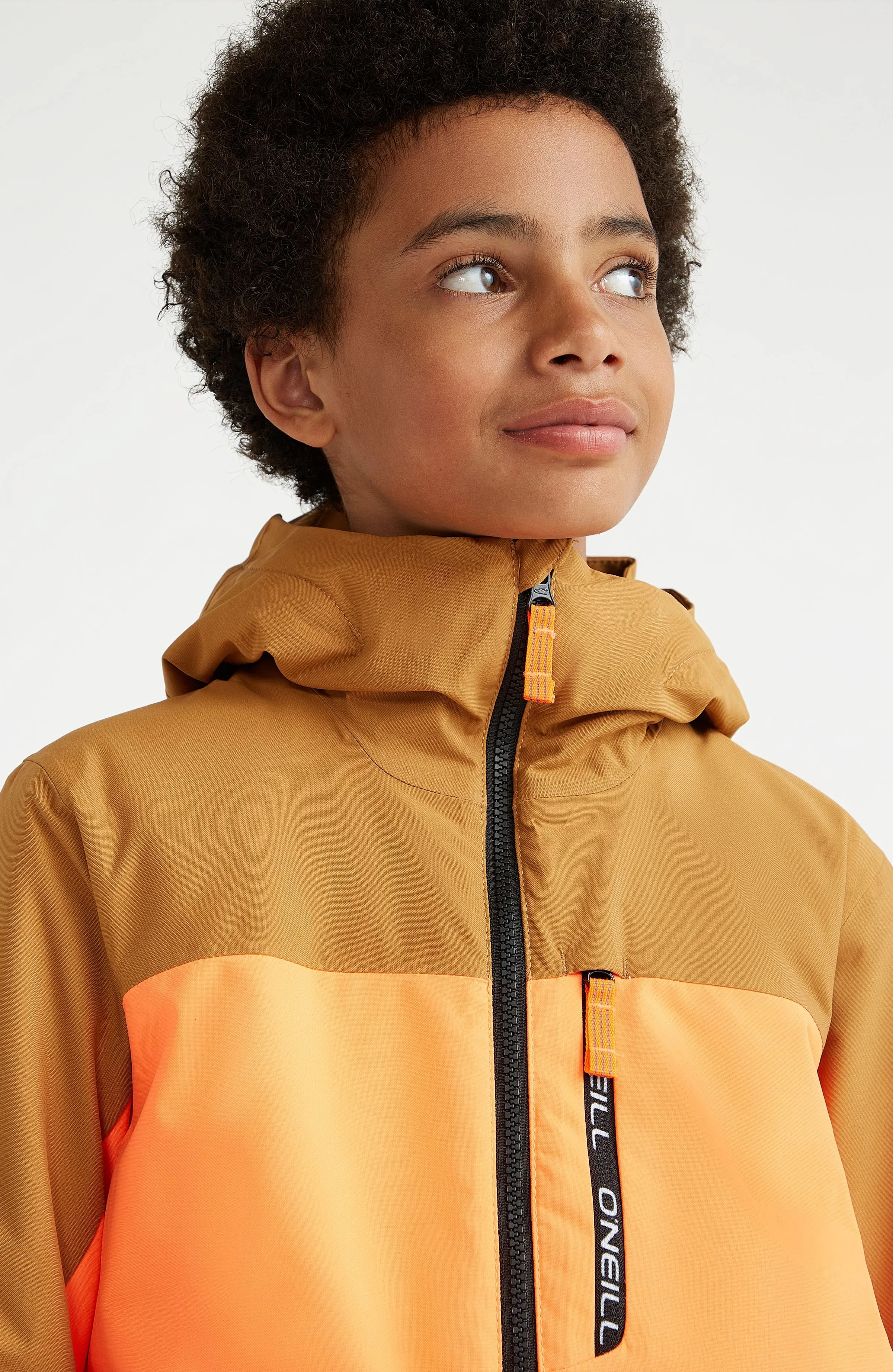 Carbonite Snow Jacket | Rich Caramel Colour block