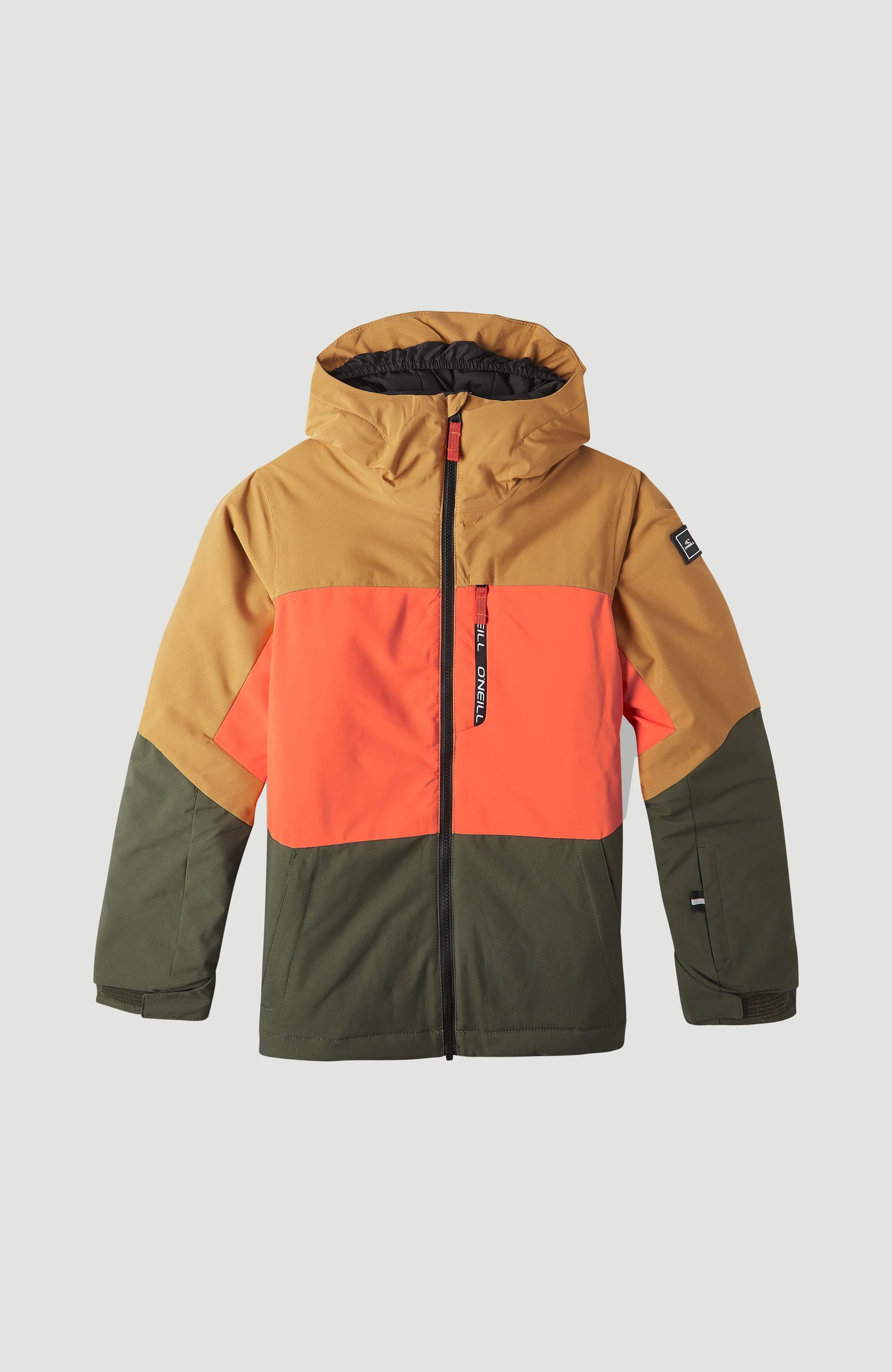 Carbonite Snow Jacket | Rich Caramel Colour block