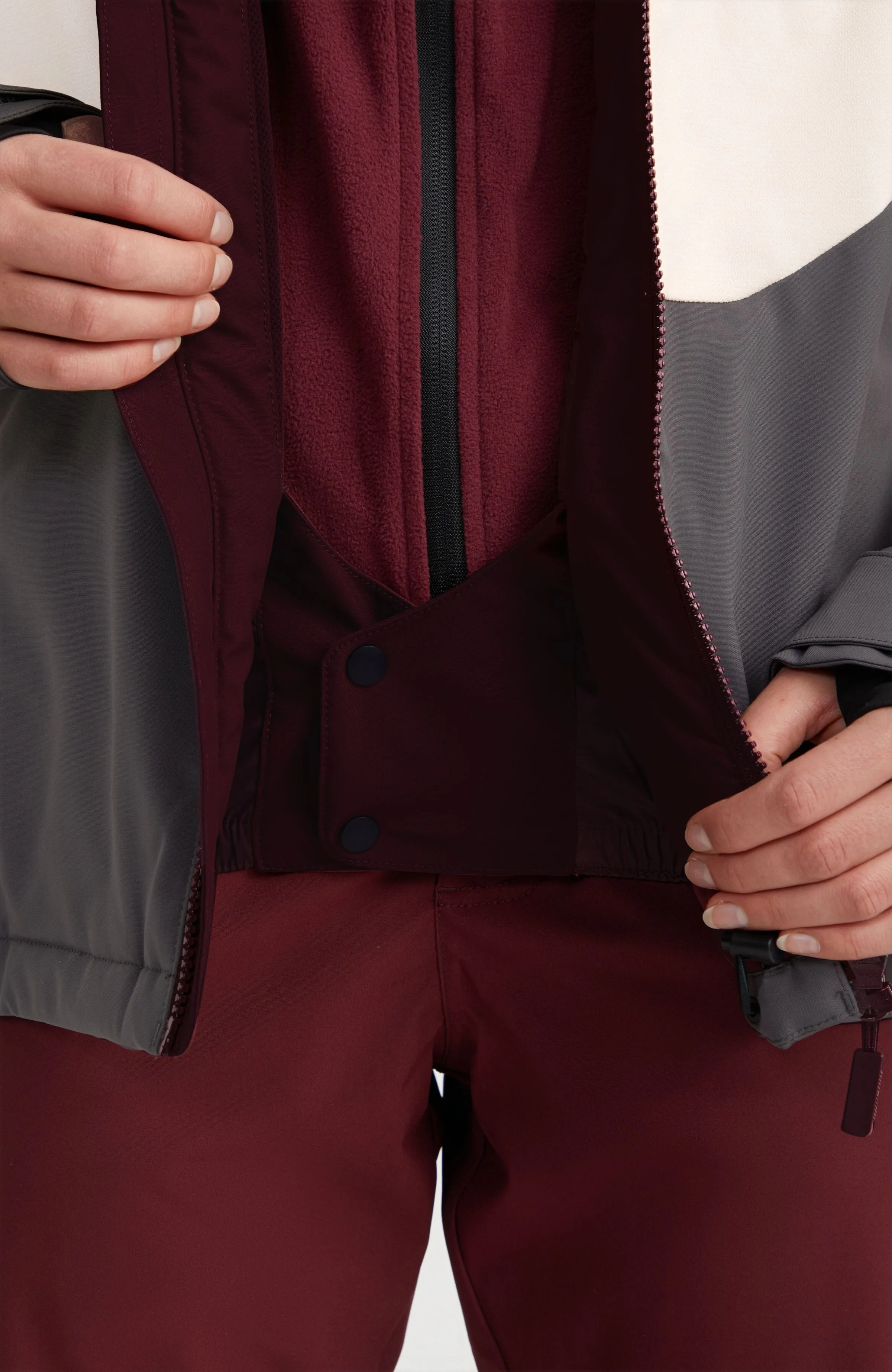 Carbonite Snow Jacket | Windsor Wine Colour Block