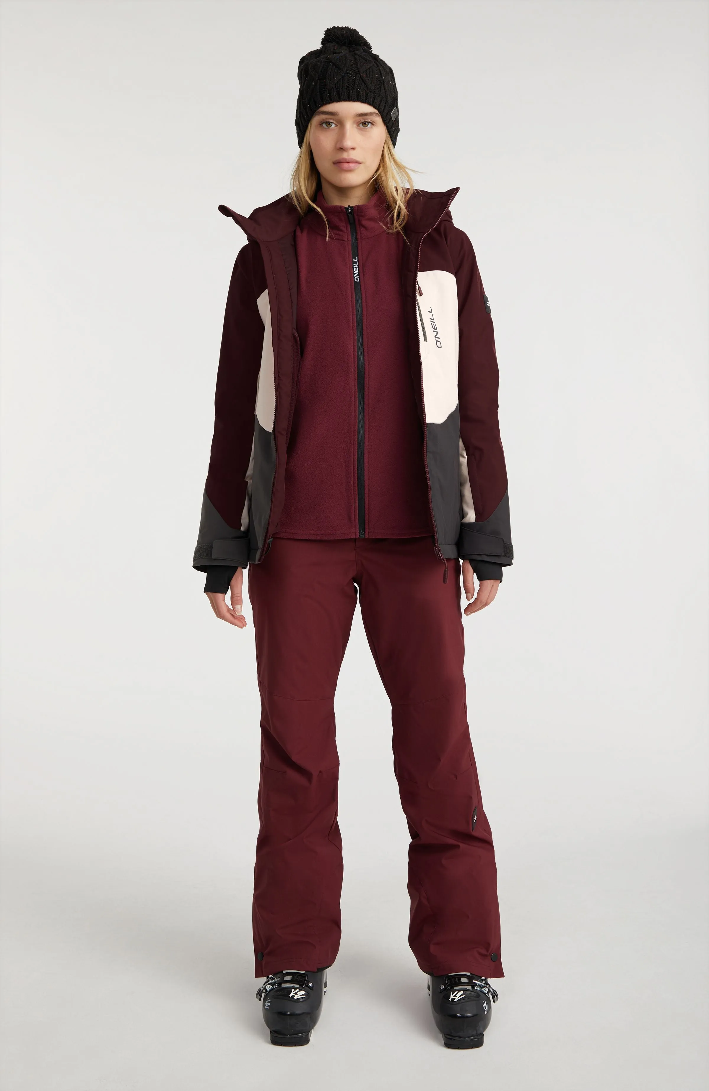 Carbonite Snow Jacket | Windsor Wine Colour Block