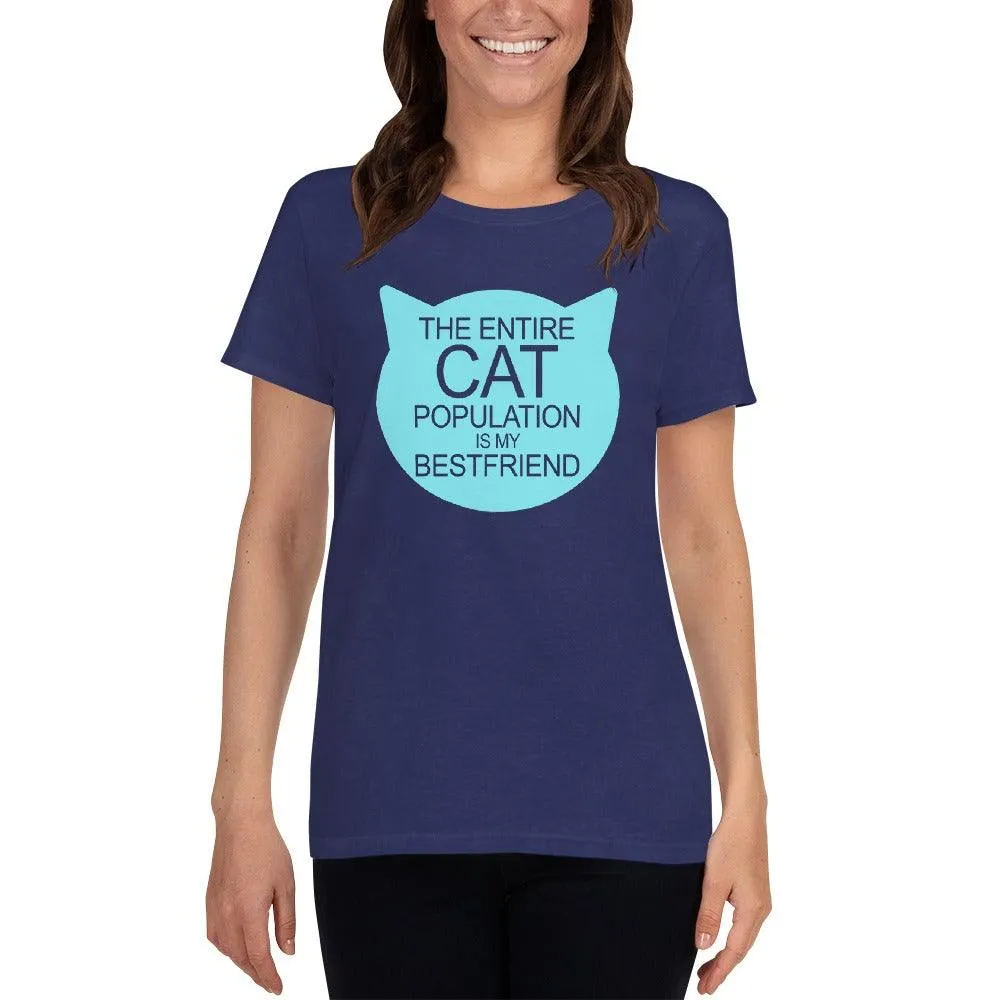 Cat Population Friend Women's short sleeve t-shirt