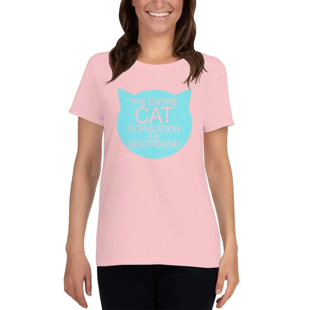 Cat Population Friend Women's short sleeve t-shirt