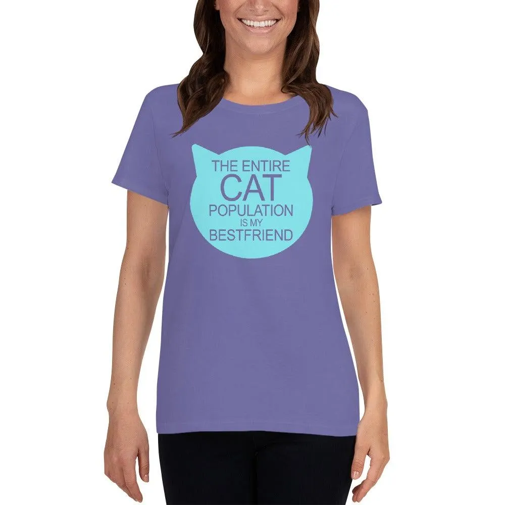 Cat Population Friend Women's short sleeve t-shirt