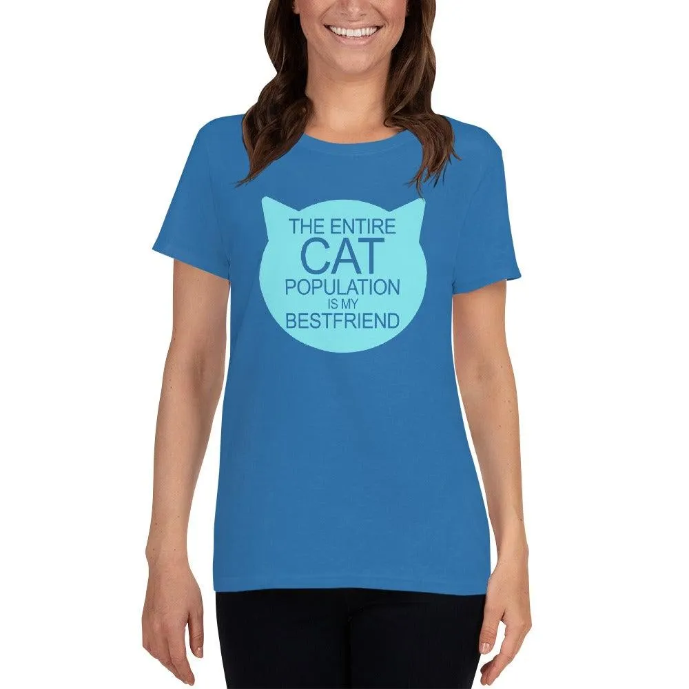 Cat Population Friend Women's short sleeve t-shirt