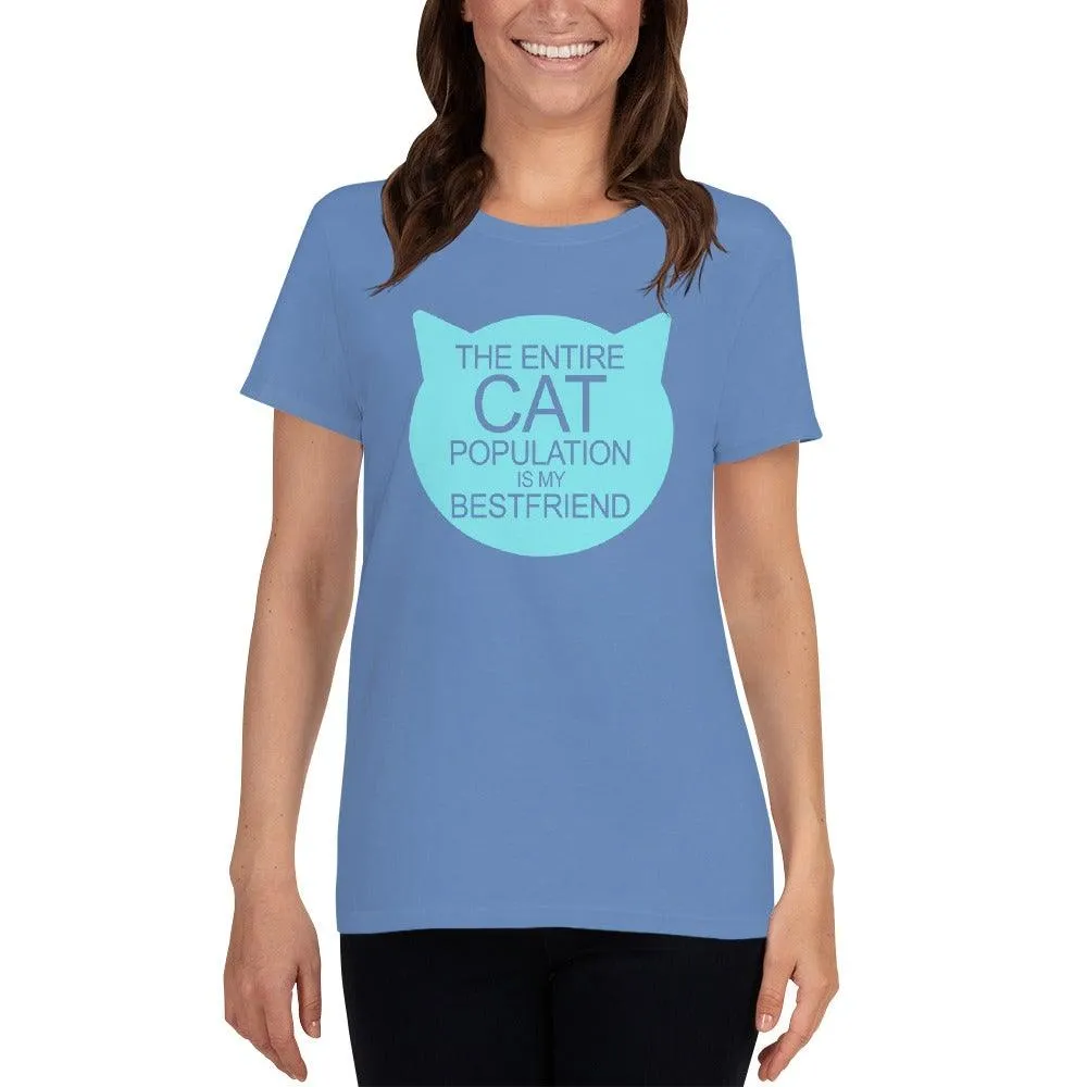 Cat Population Friend Women's short sleeve t-shirt