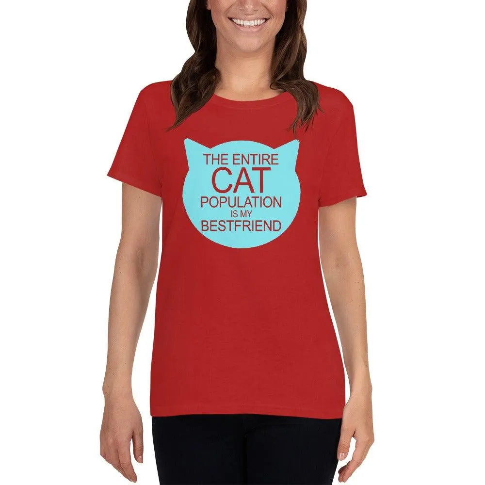 Cat Population Friend Women's short sleeve t-shirt