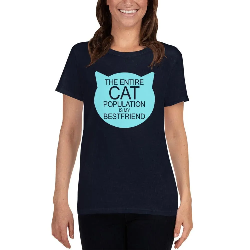 Cat Population Friend Women's short sleeve t-shirt