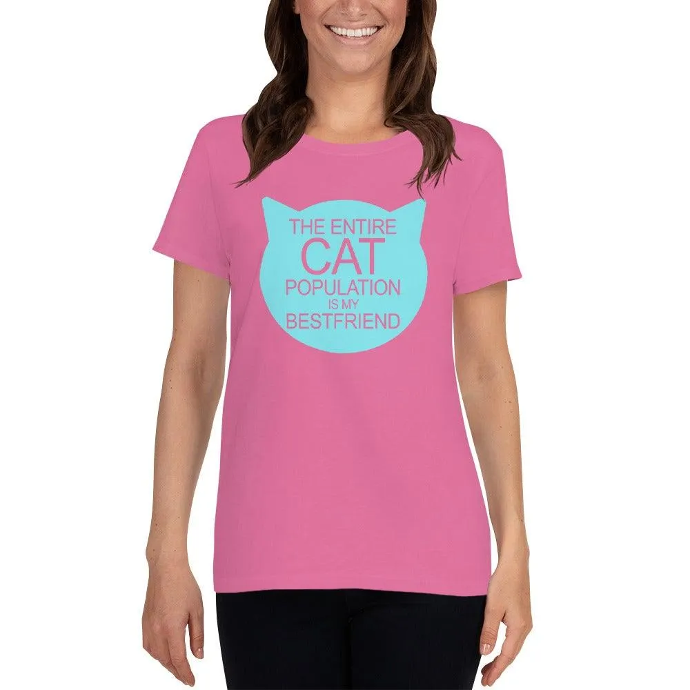 Cat Population Friend Women's short sleeve t-shirt