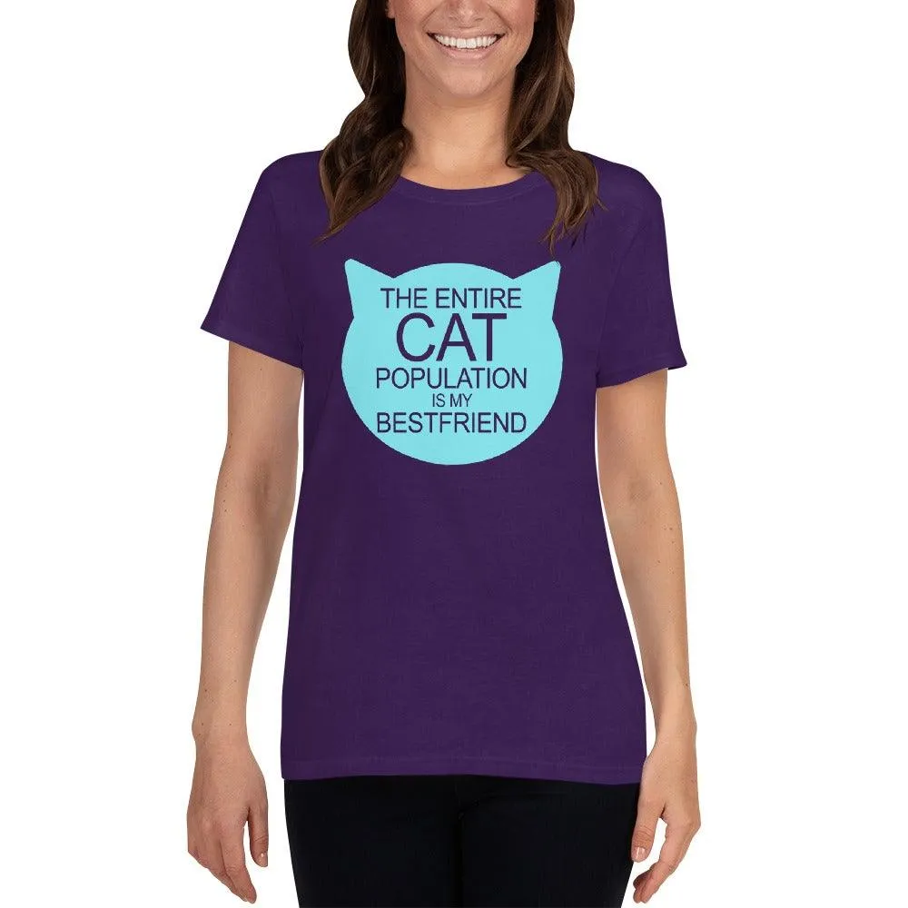 Cat Population Friend Women's short sleeve t-shirt