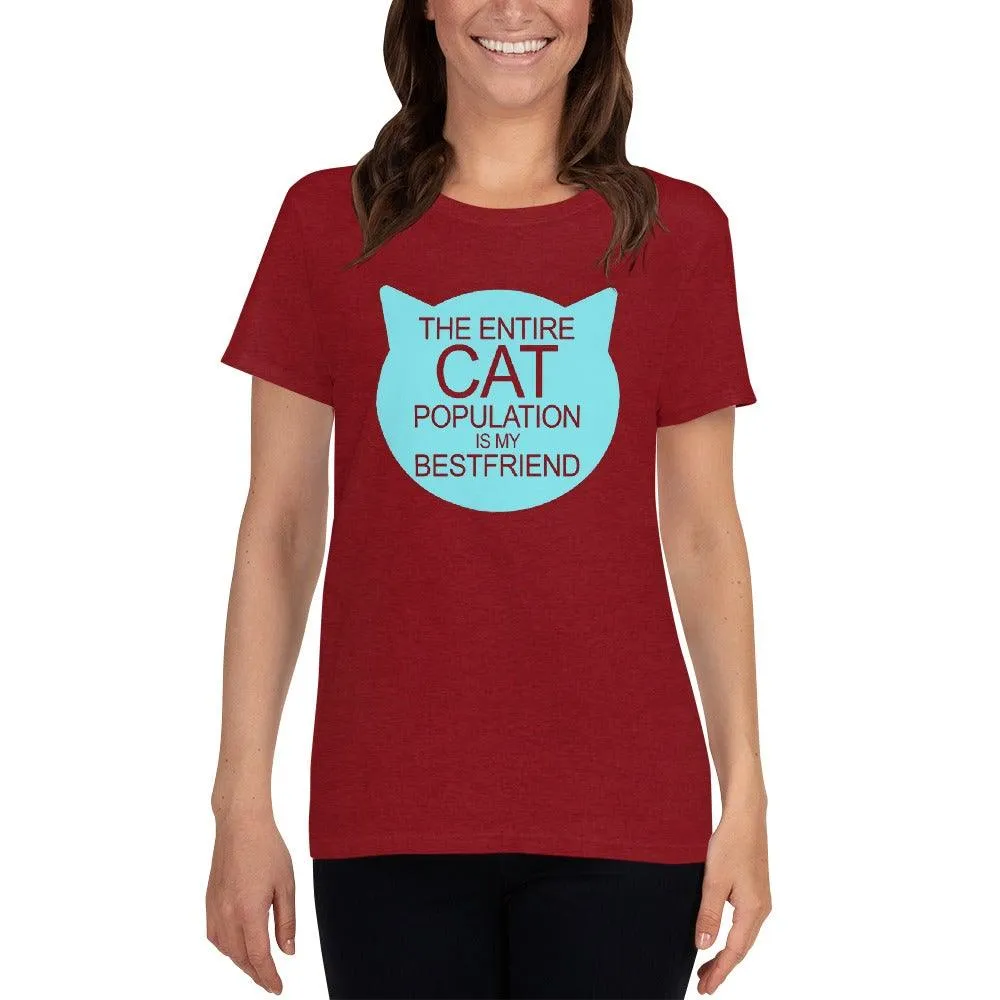 Cat Population Friend Women's short sleeve t-shirt