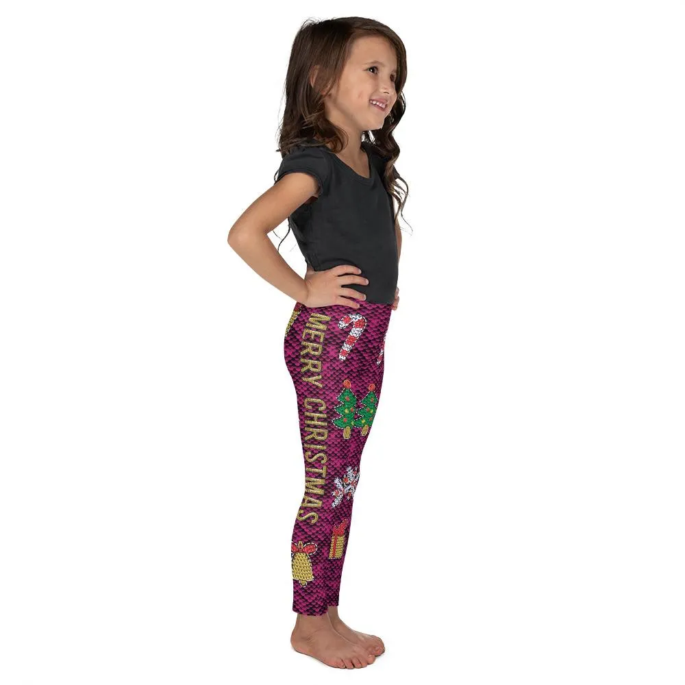 Christmas Paillette Kid's Leggings