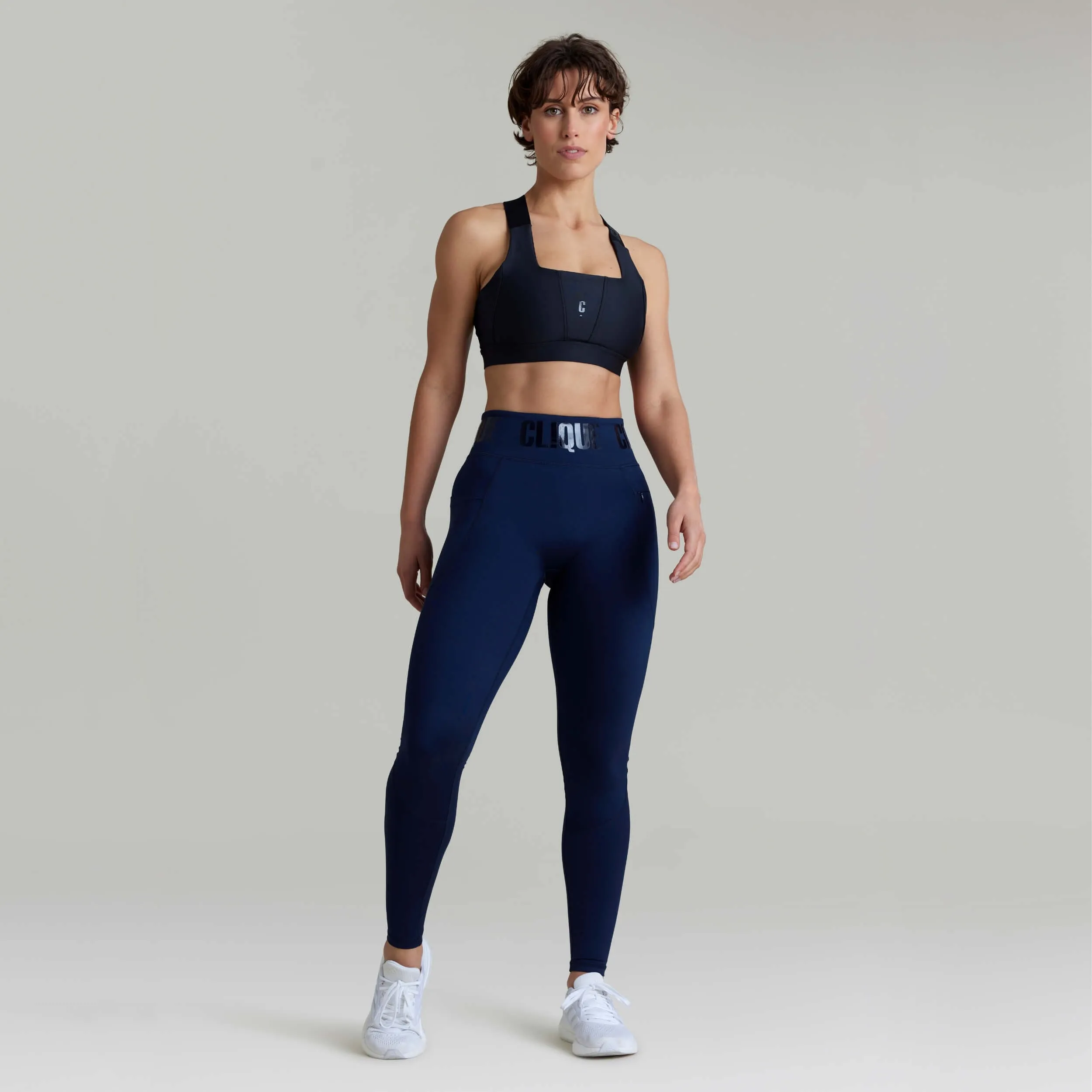 CLQ Zone Tall Compression Tights - French Navy