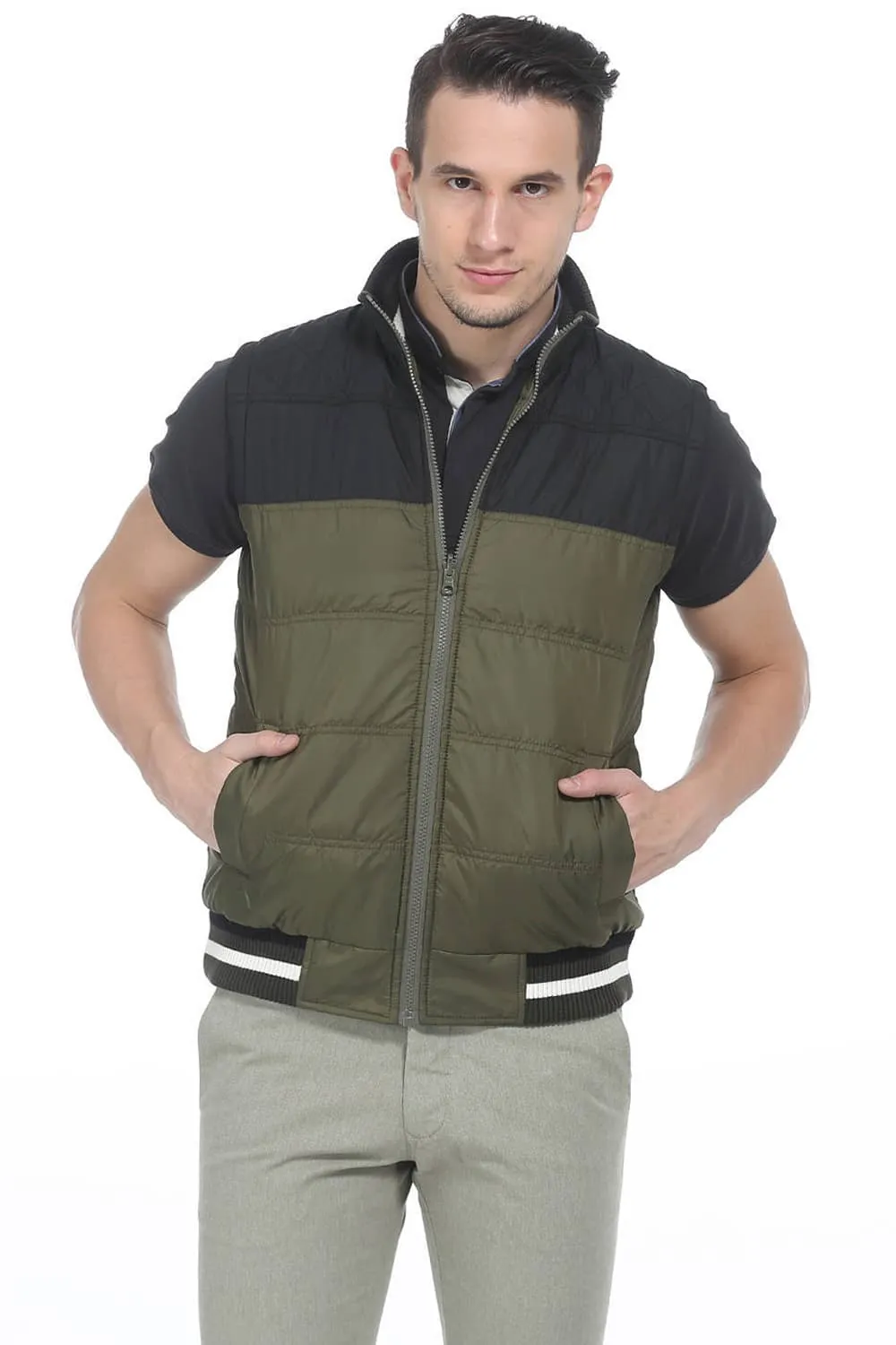 Comfort Fit Sleeveless Reversible Polyfill Jacket