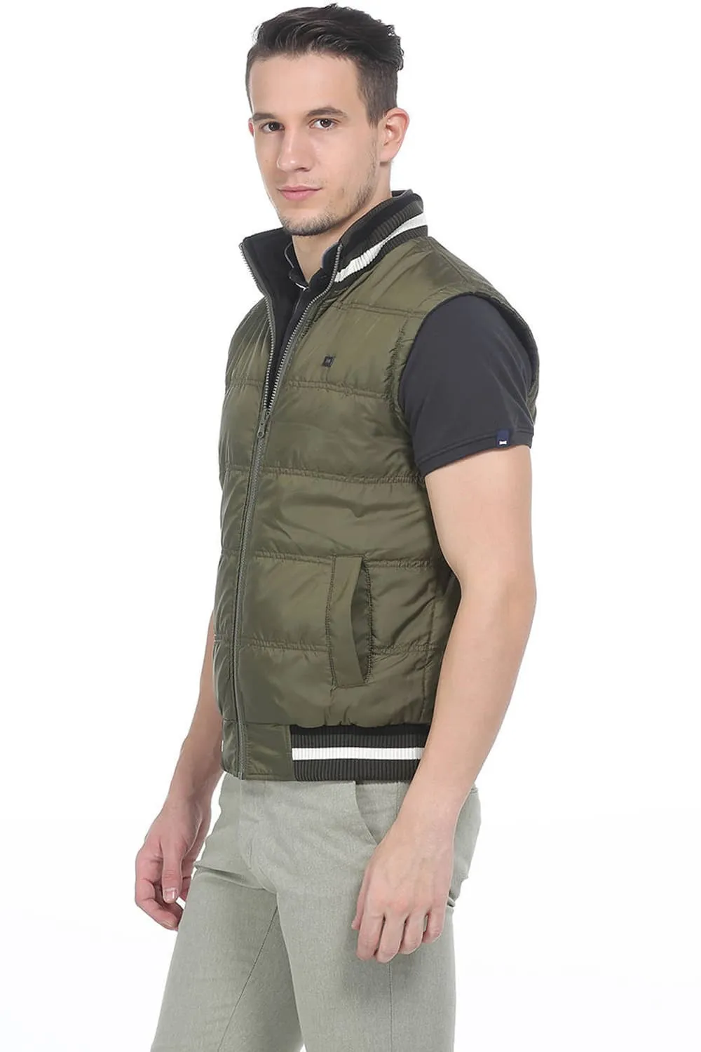 Comfort Fit Sleeveless Reversible Polyfill Jacket