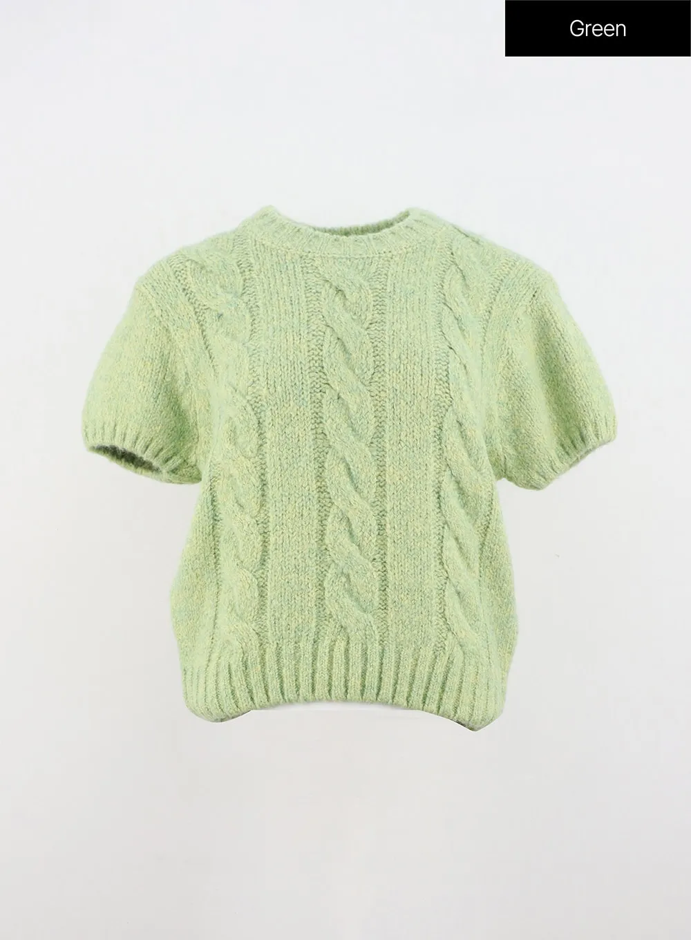 Cozy Cable Short Sleeve Knit OO319