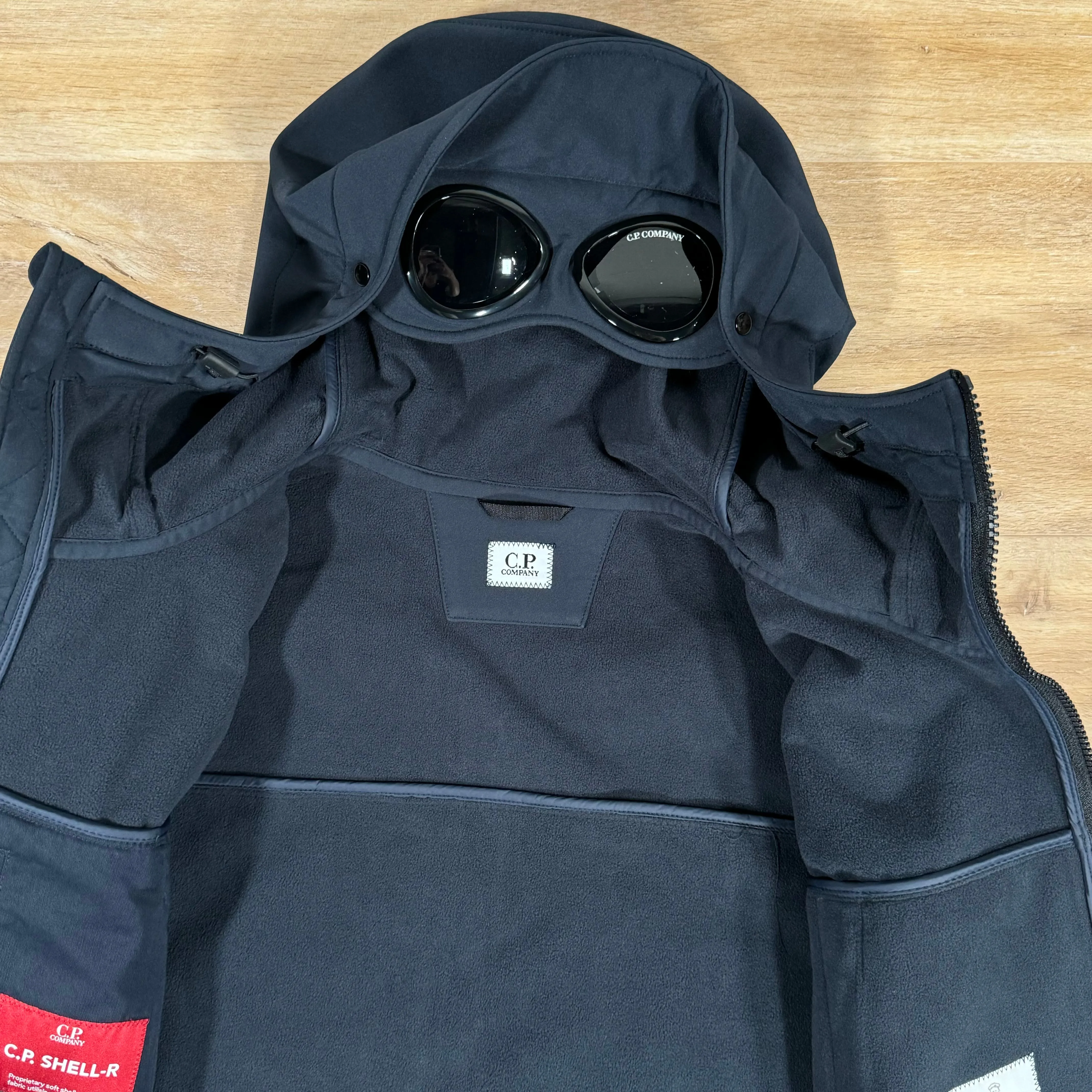 C.P. Company Shell-R Goggle Jacket in Navy