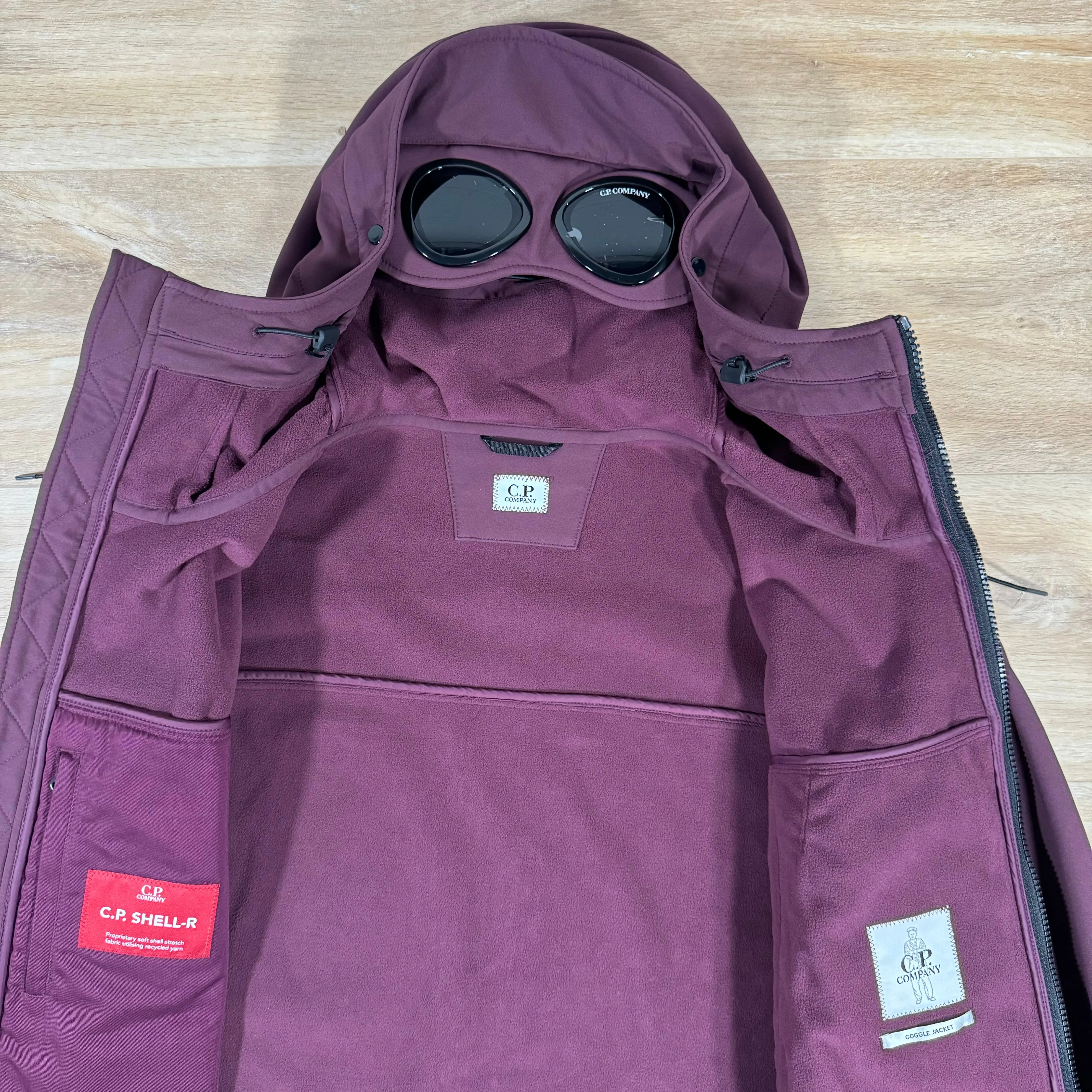 C.P. Company Shell-R Goggle Jacket in Potent Purple