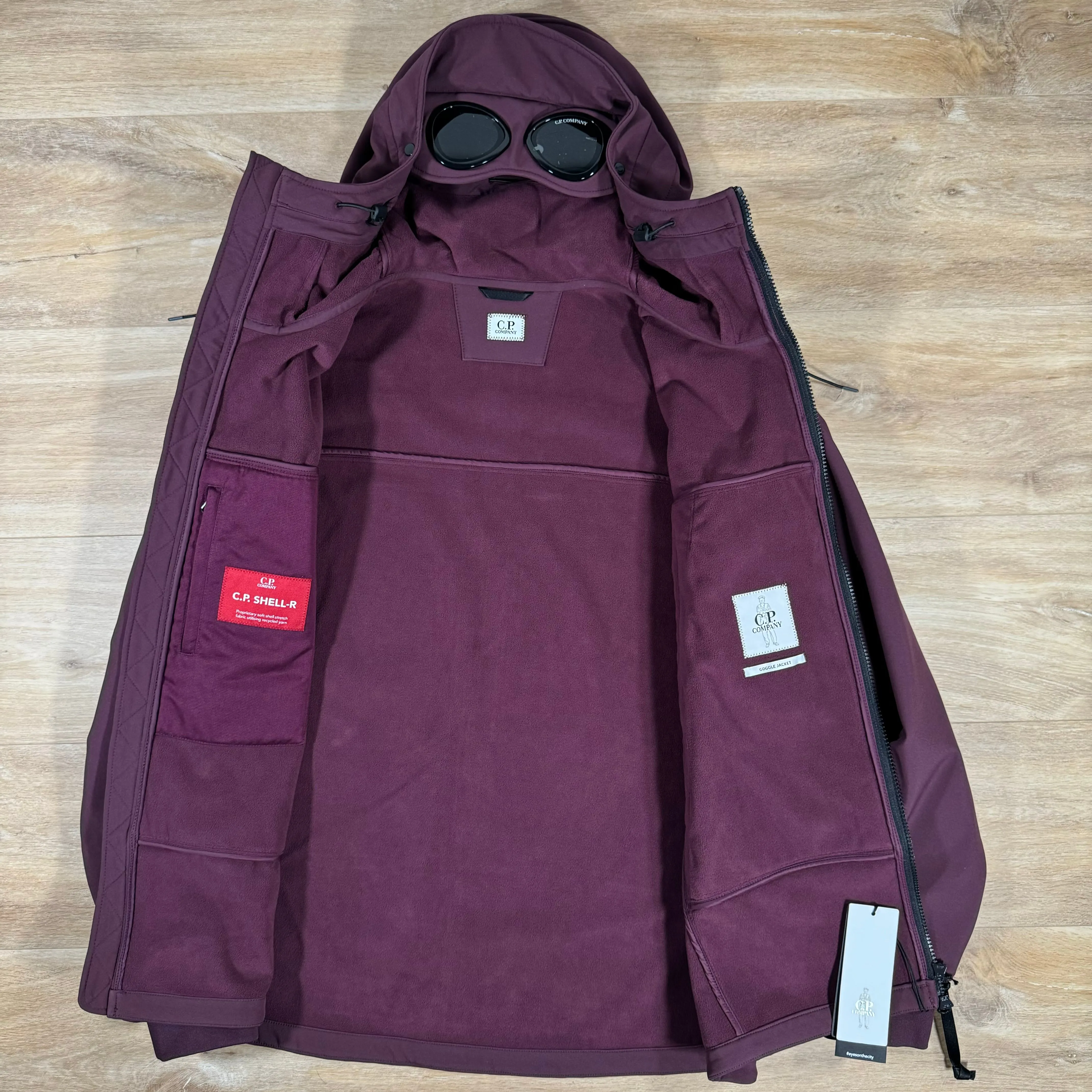 C.P. Company Shell-R Goggle Jacket in Potent Purple