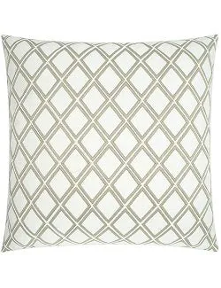 Diamond Lattice Embroidered Pillow