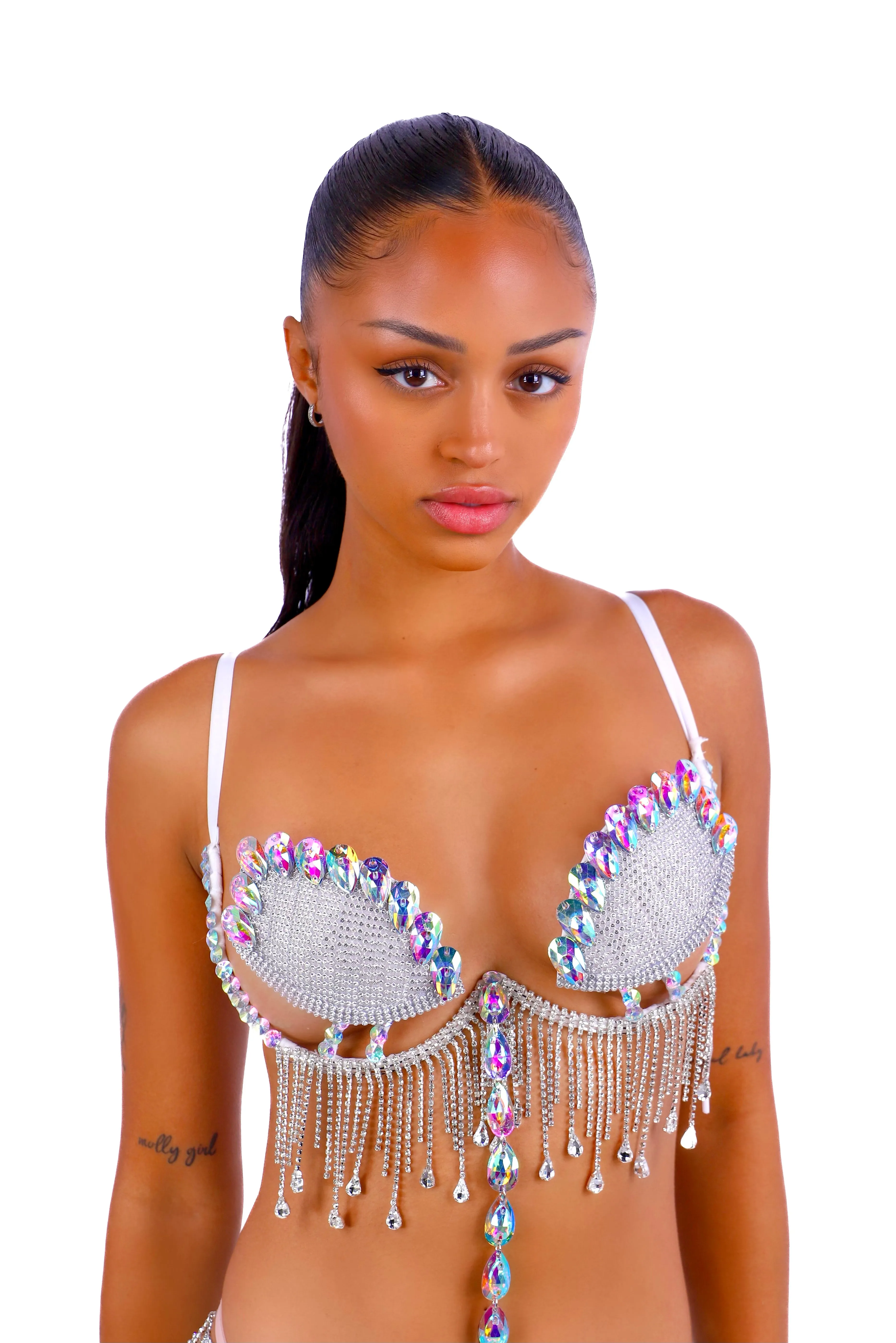 Diva Rhinestone Carnival Bra Top