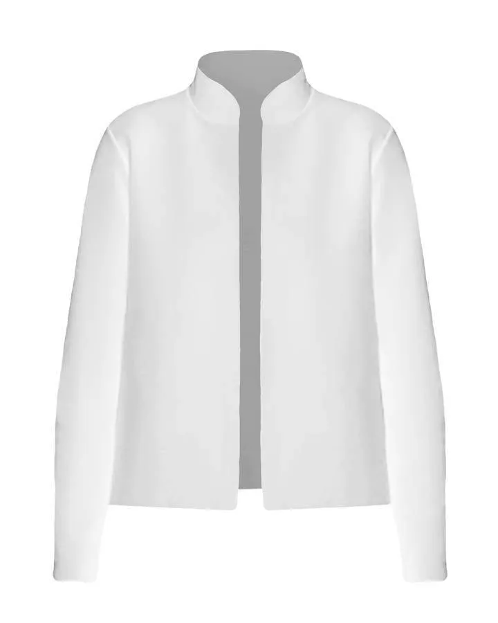 Eileen Fisher Stand Collar Short Jacket