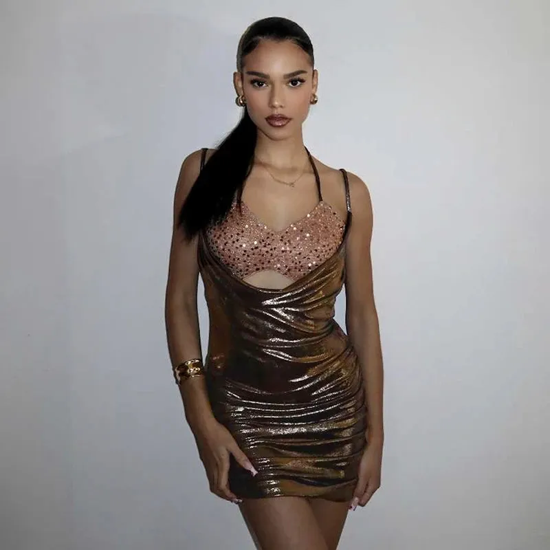 Electric Stunner Mini Dress