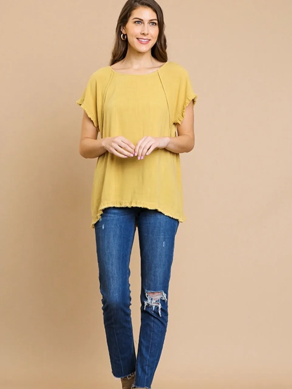 Eliza Top - Golden Yellow