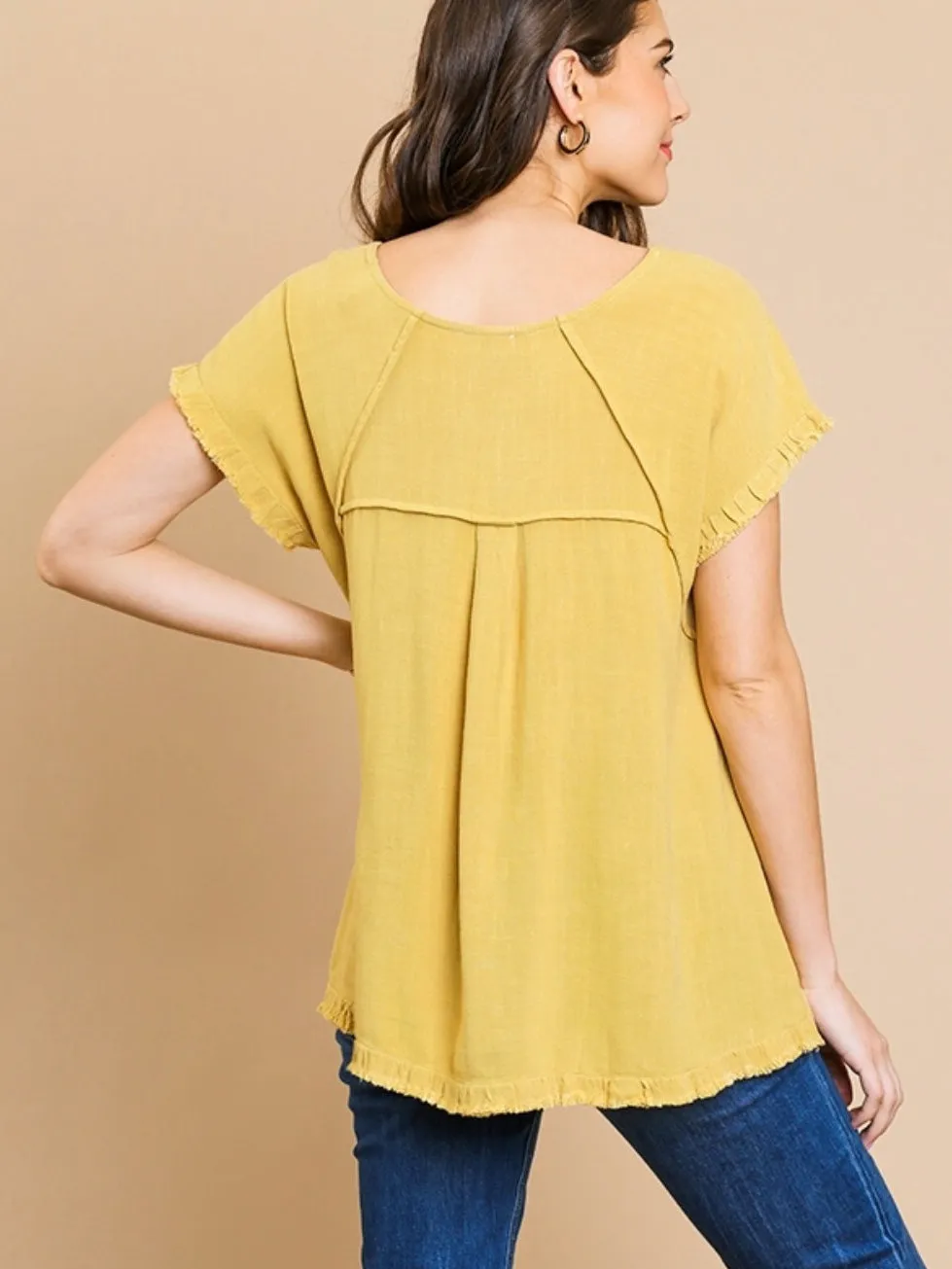 Eliza Top - Golden Yellow