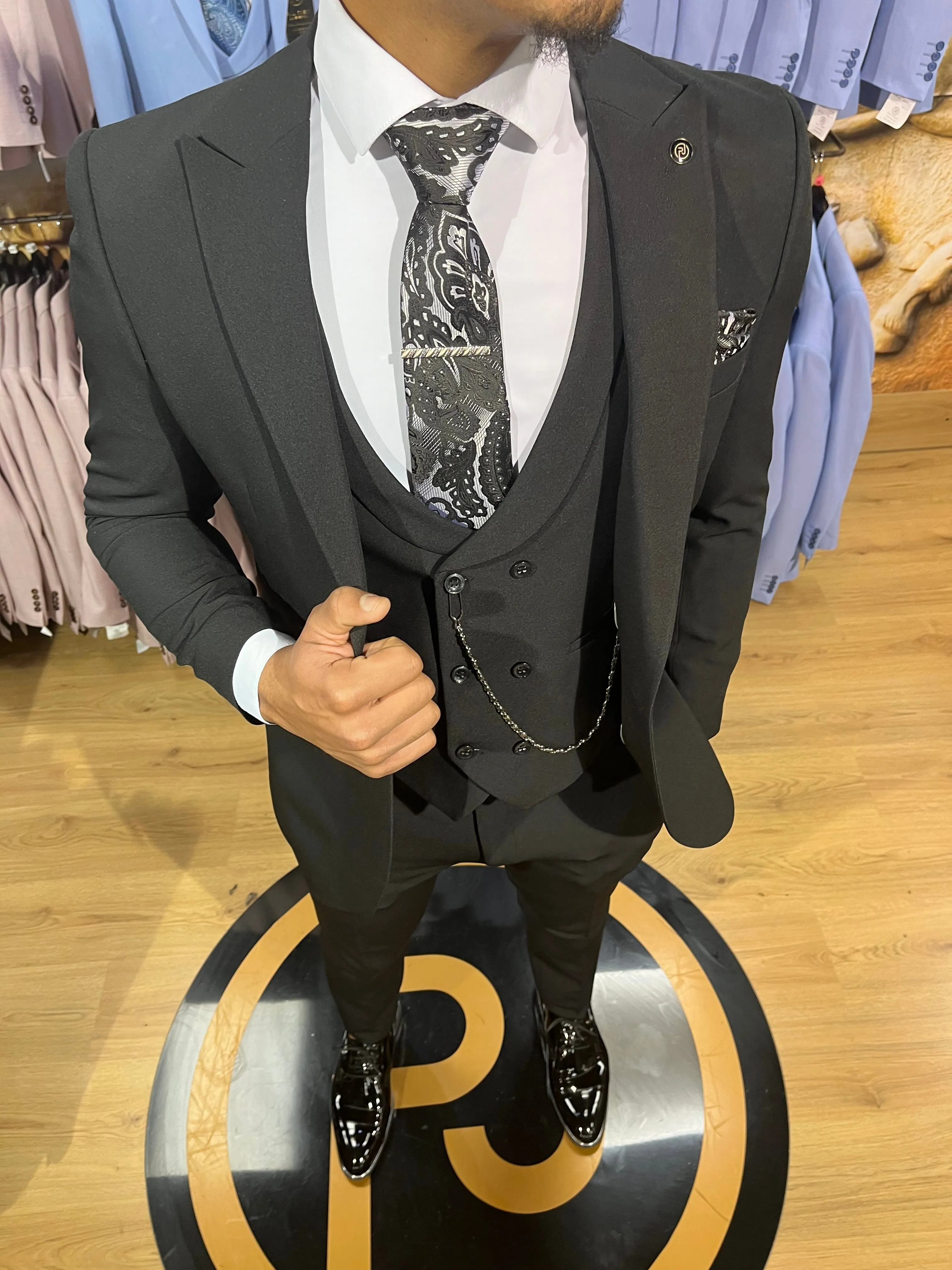 Essential Black 3 Piece Suit