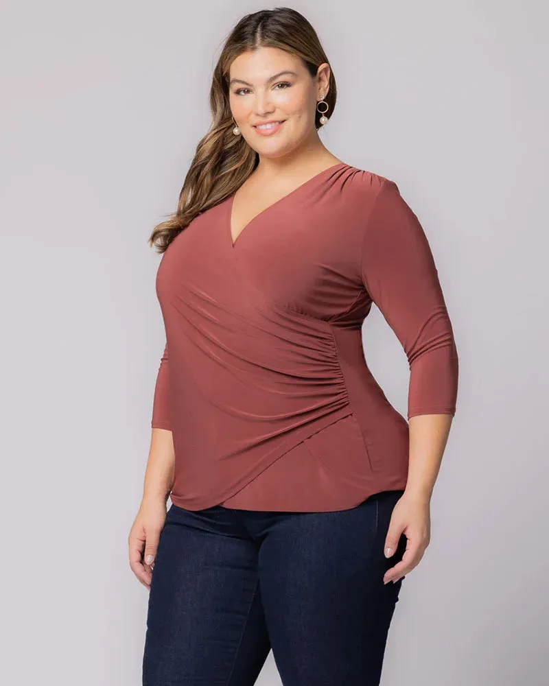 Femme Fatale Faux Wrap Top