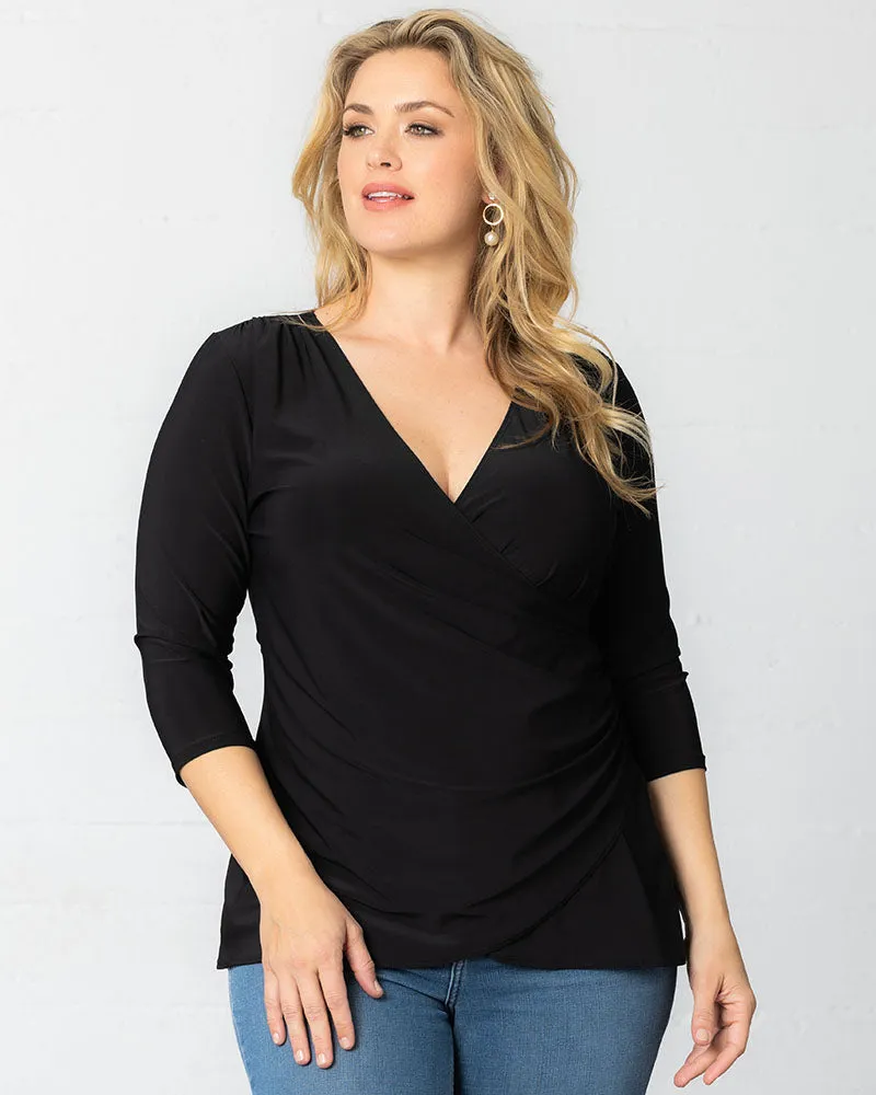 Femme Fatale Faux Wrap Top