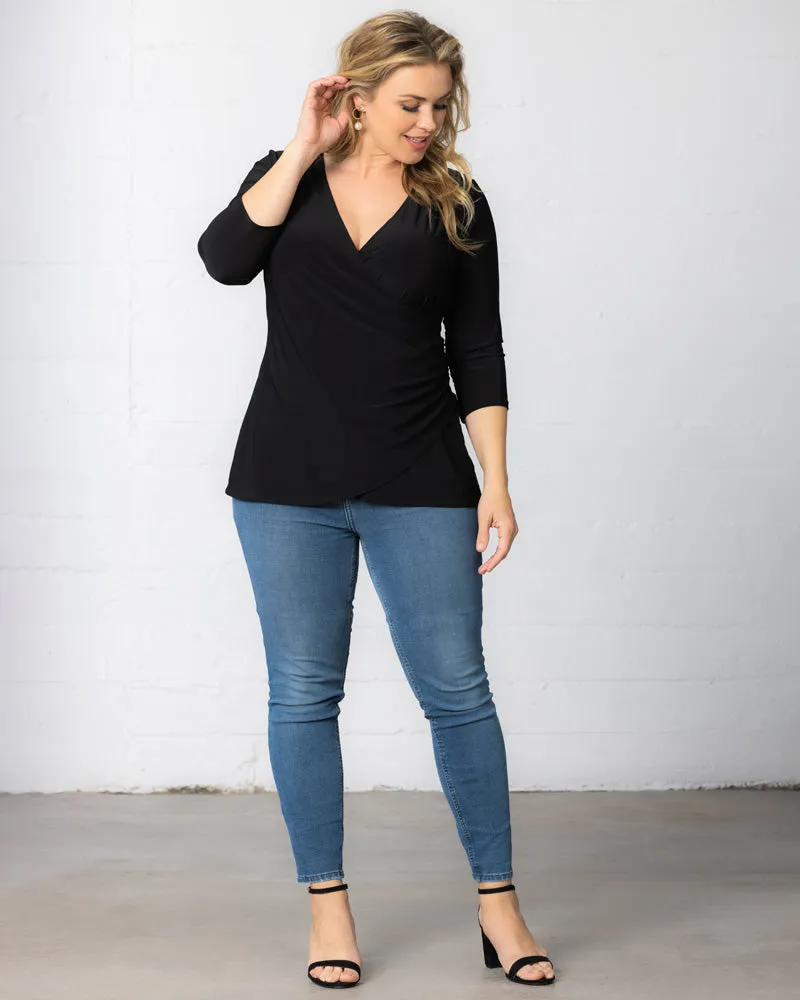 Femme Fatale Faux Wrap Top