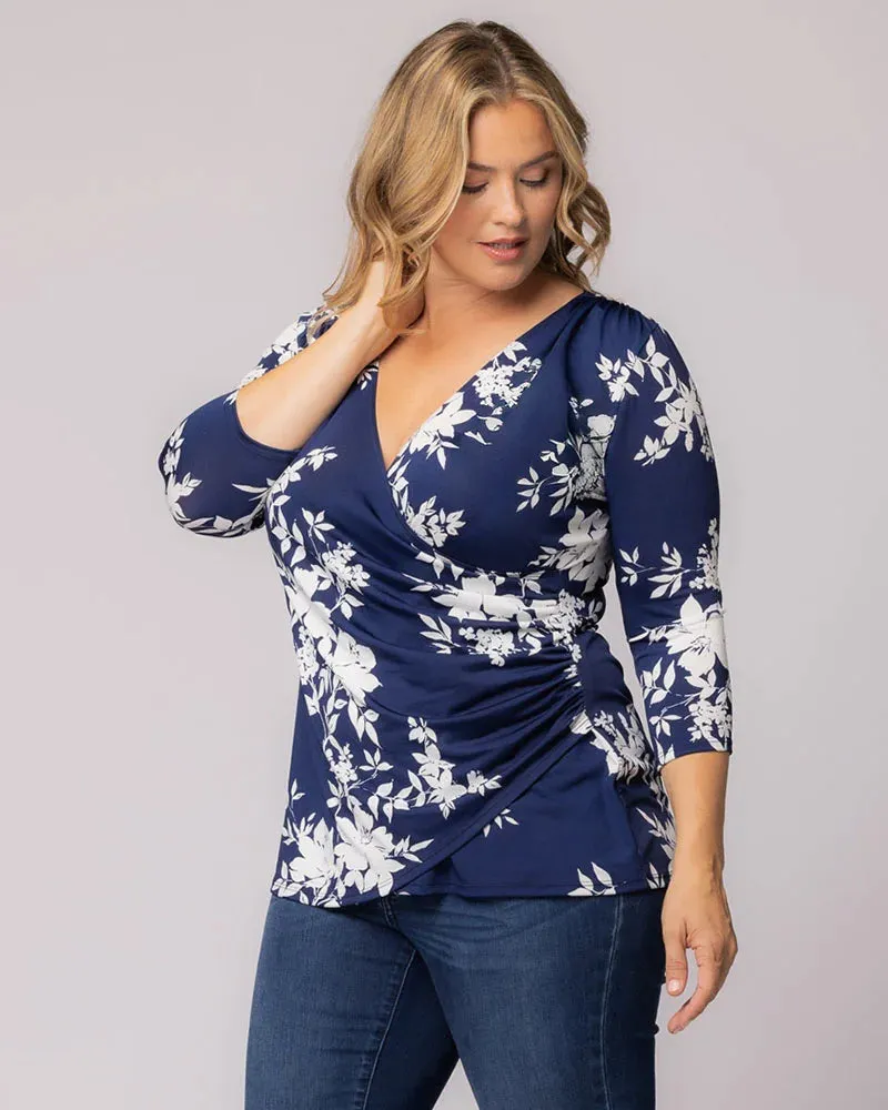 Femme Fatale Faux Wrap Top