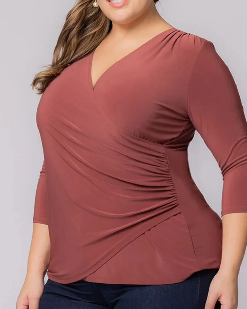 Femme Fatale Faux Wrap Top