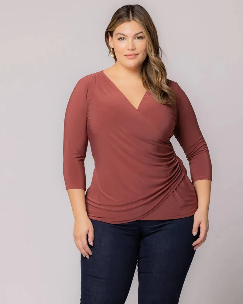 Femme Fatale Faux Wrap Top