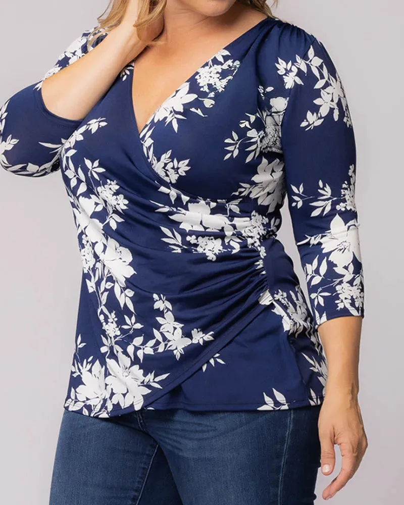 Femme Fatale Faux Wrap Top